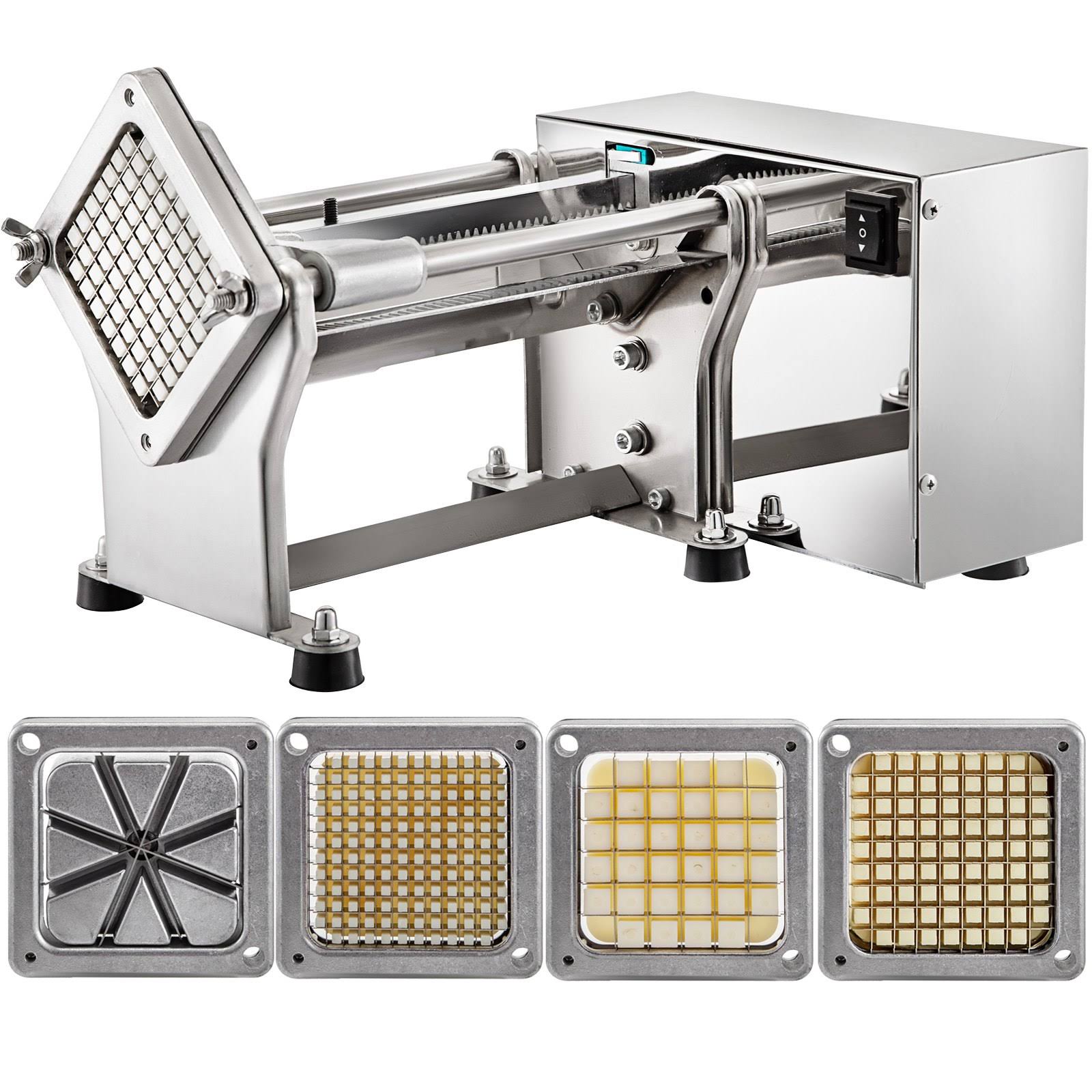 VEVOR 40W Electric Potato Chip Cutter French Fries Cut Slicer Commercial Potato Cutter