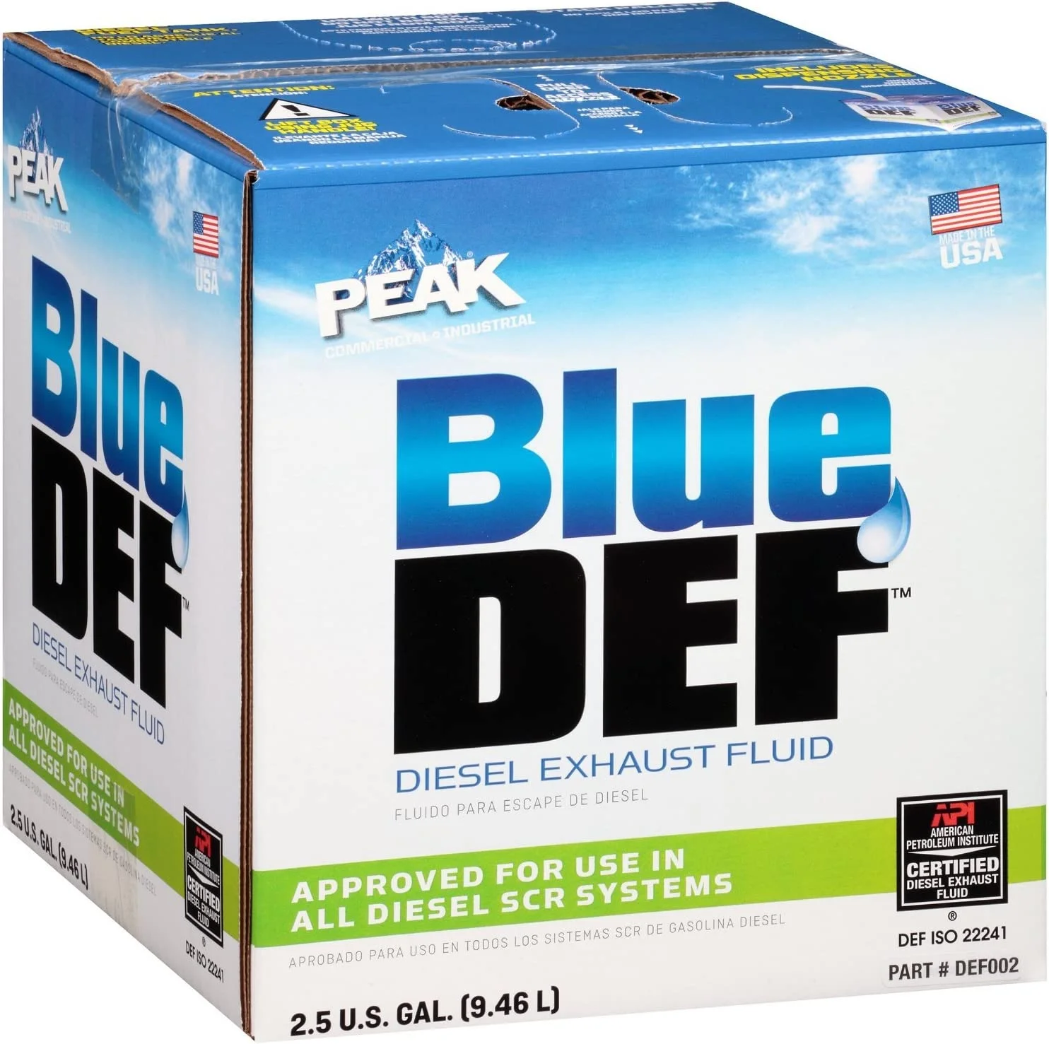 Bluedef DEF002 Diesel Exhaust Fluid Jug, 2.5 Gal (40 Pack)