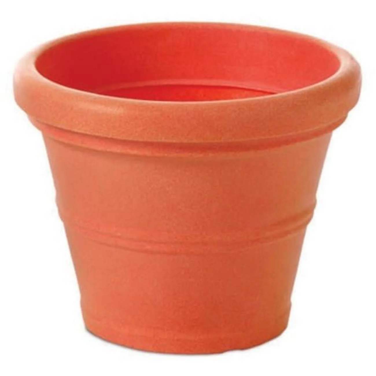 Tusco Products RR245BK Rolled Rim Garden Pot, 24.5-Inch, Black