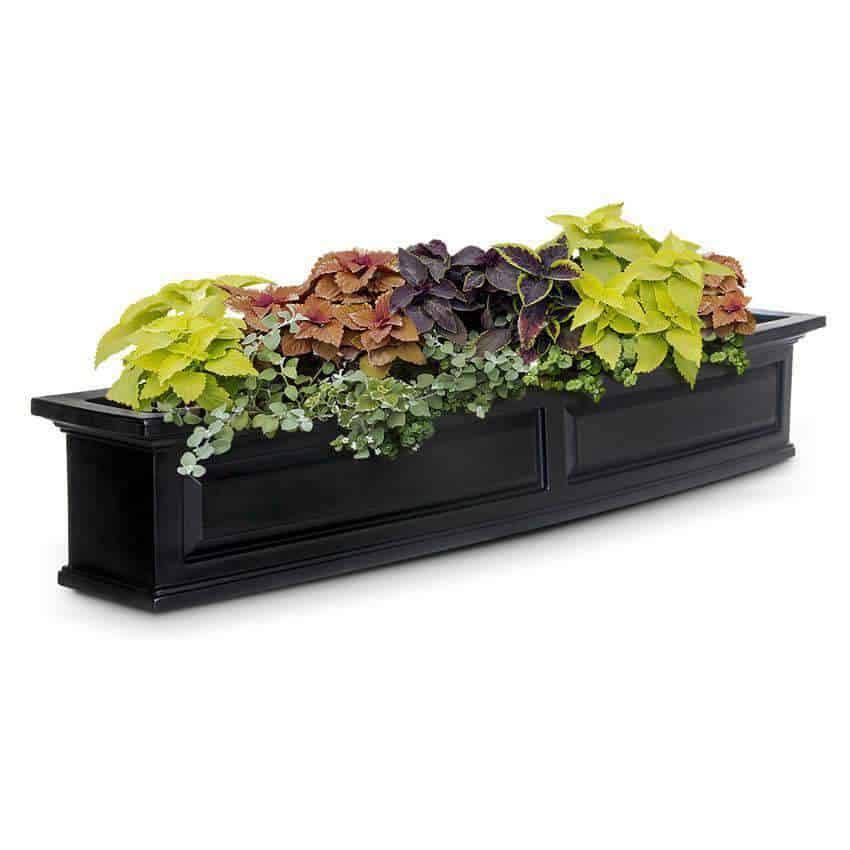 Mayne Nantucket 4-ft. Window Box Black