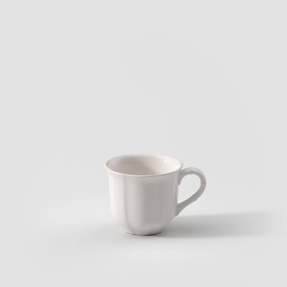 Manoir Espresso cup - White, 2.8 oz, Premium Porcelain