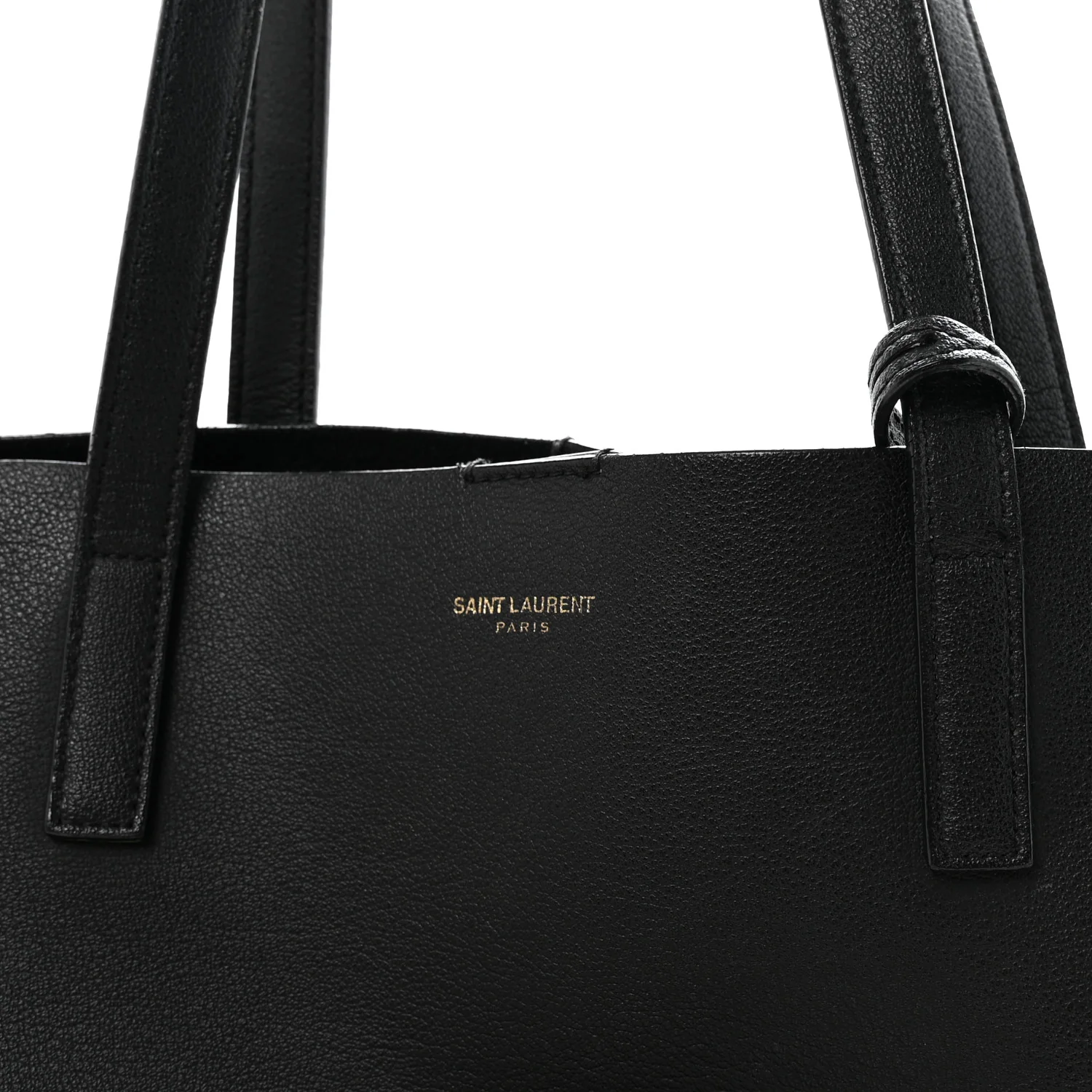 Calfskin Large Shopping Tote Black