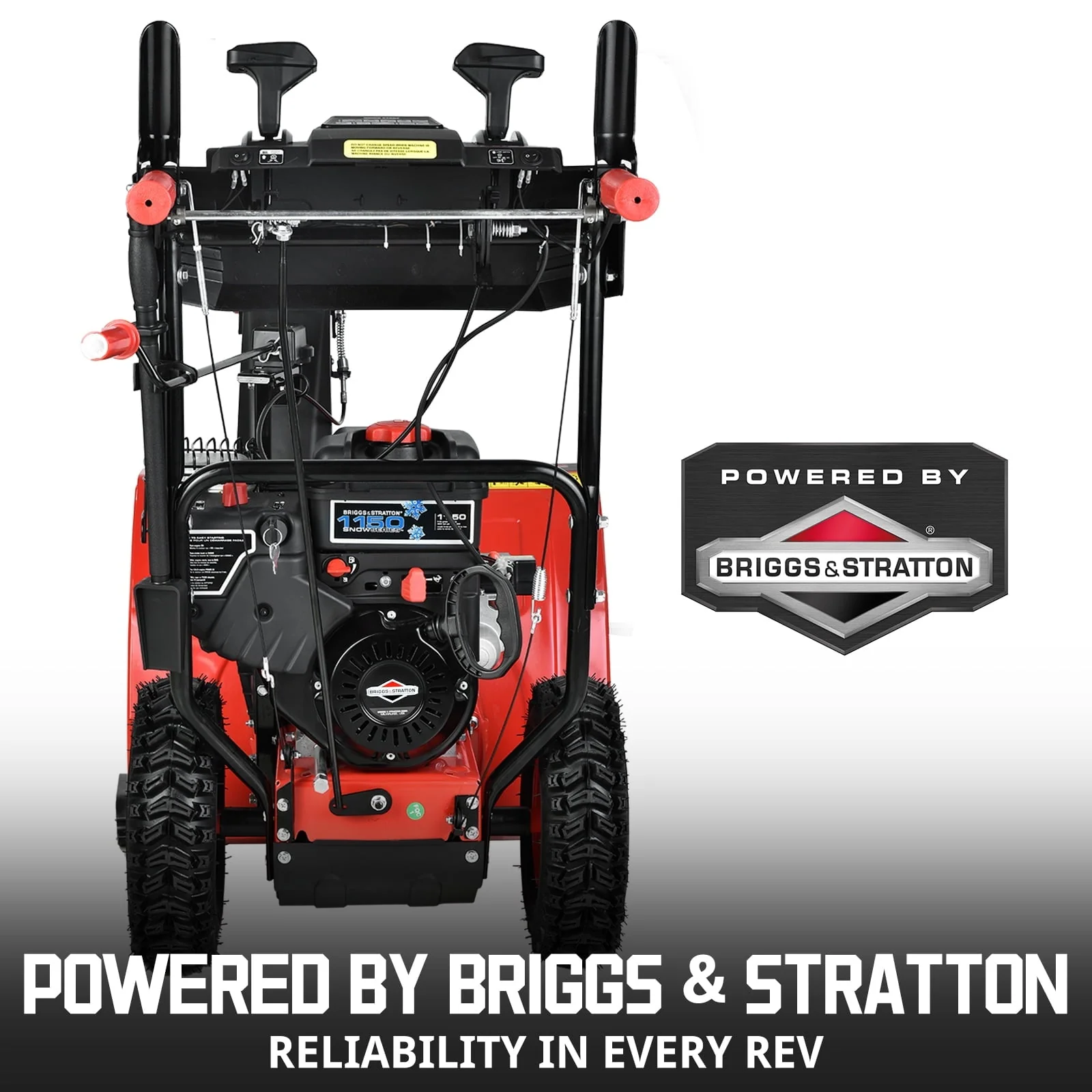 24 in Two Stage Electric Start BS 208CC Self Propelled Gas Snow Blower HB7109A Image 2