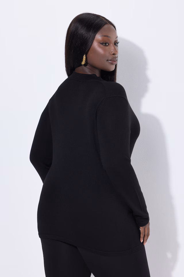 Merino Silk Blend V-Neck Sweater