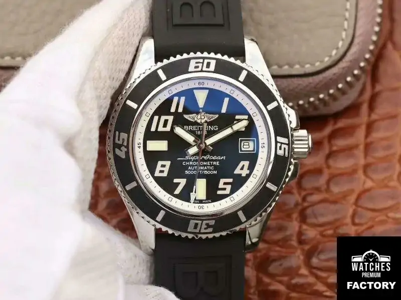 Breitling Superocean 42 Abyss White A1736402 / BA29 ZF Factory Black Dial