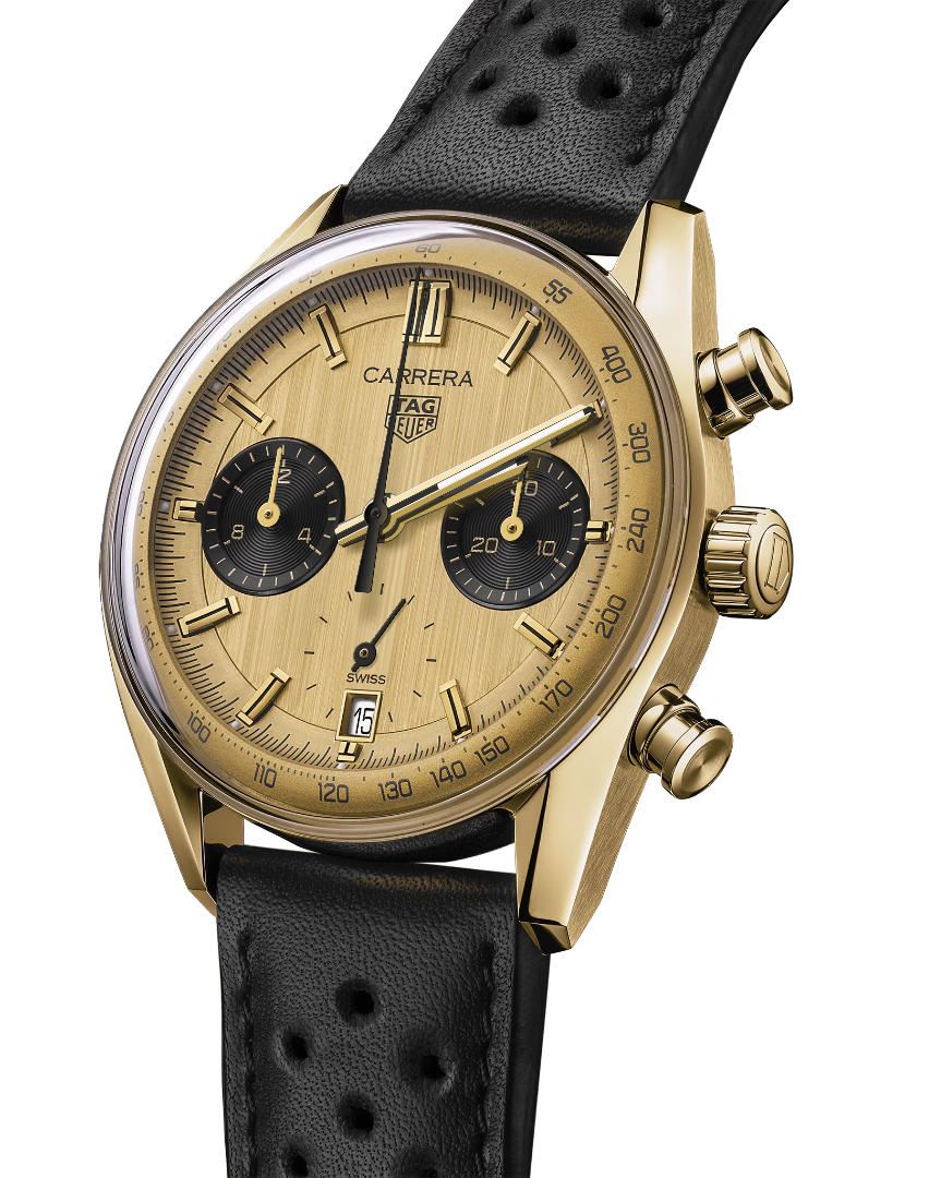 【Super Clone】TAG Heuer Carrera Chronograph Automatic 39mm Gold 3N CBS2240.FC8319