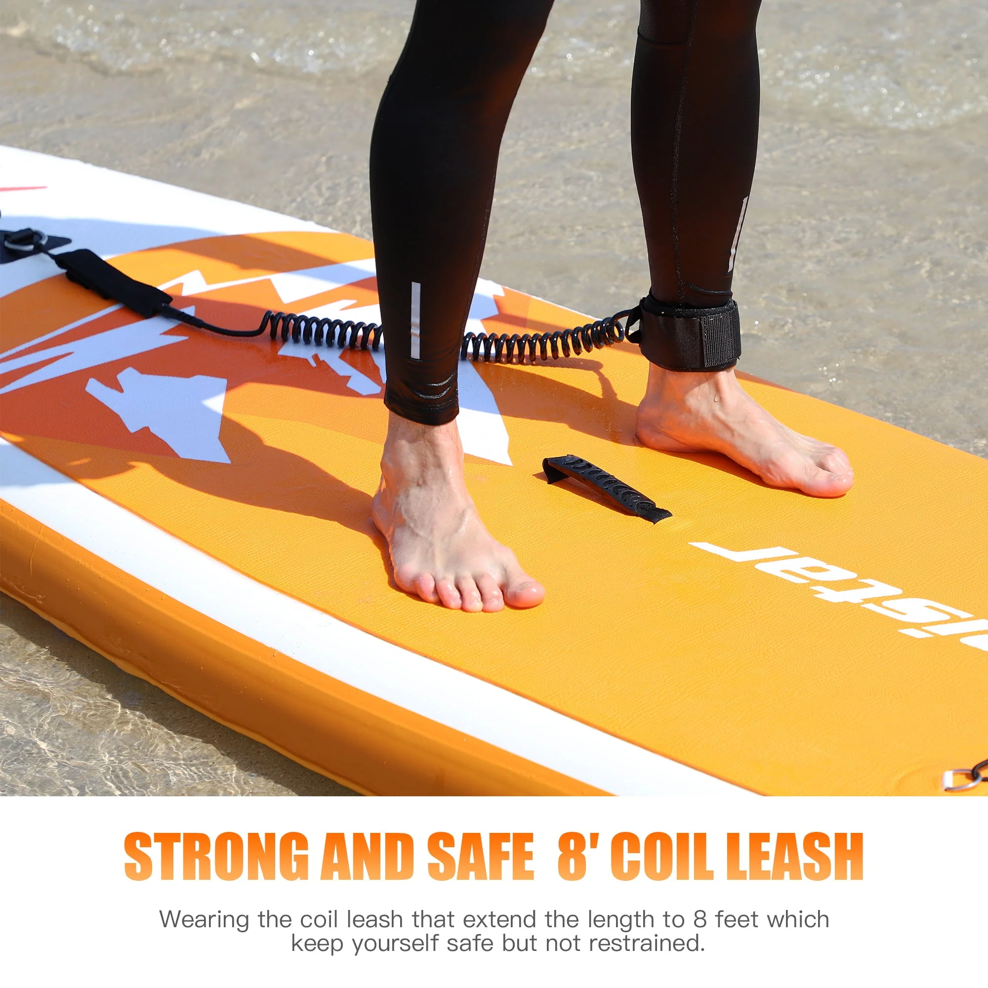 Famistar 10'10" Inflatable Stand Up Paddle Board SUP w/ 3 Fins, Adjustable Paddle, Pump  Carrying Backpack