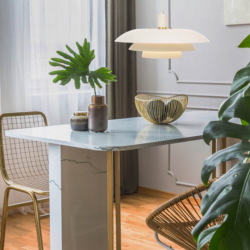 Epsilon taklampe 45 cm hvit