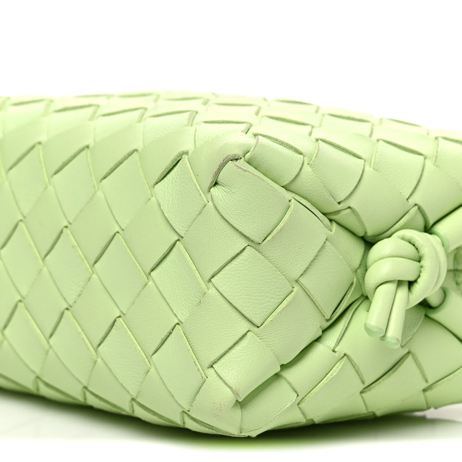 Nappa Intrecciato Mini Loop Camera Bag Fennel