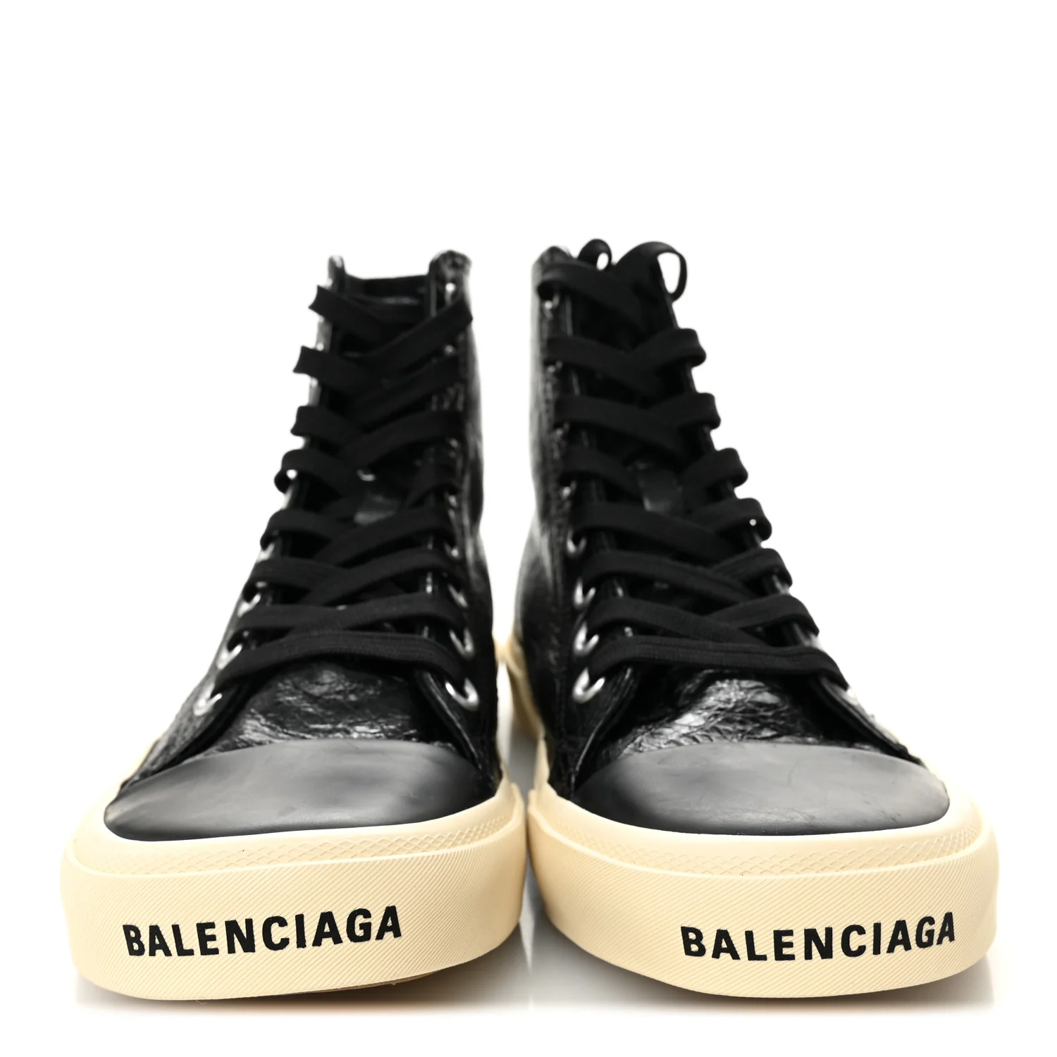 Agneau Arena Womens Paris High Top Sneakers 37 Black