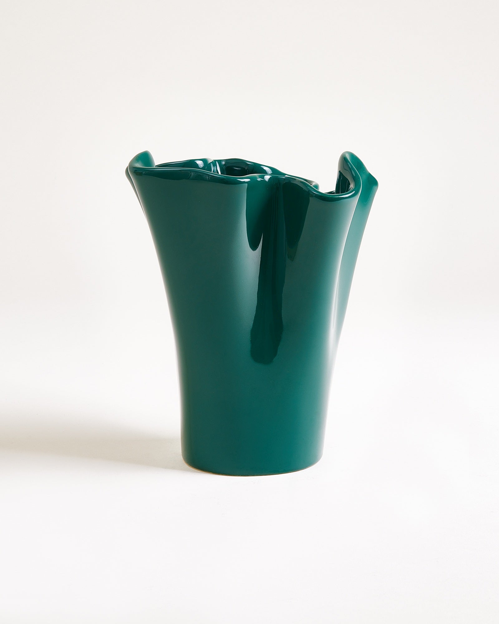 DUNA VASE M DARK GREEN
