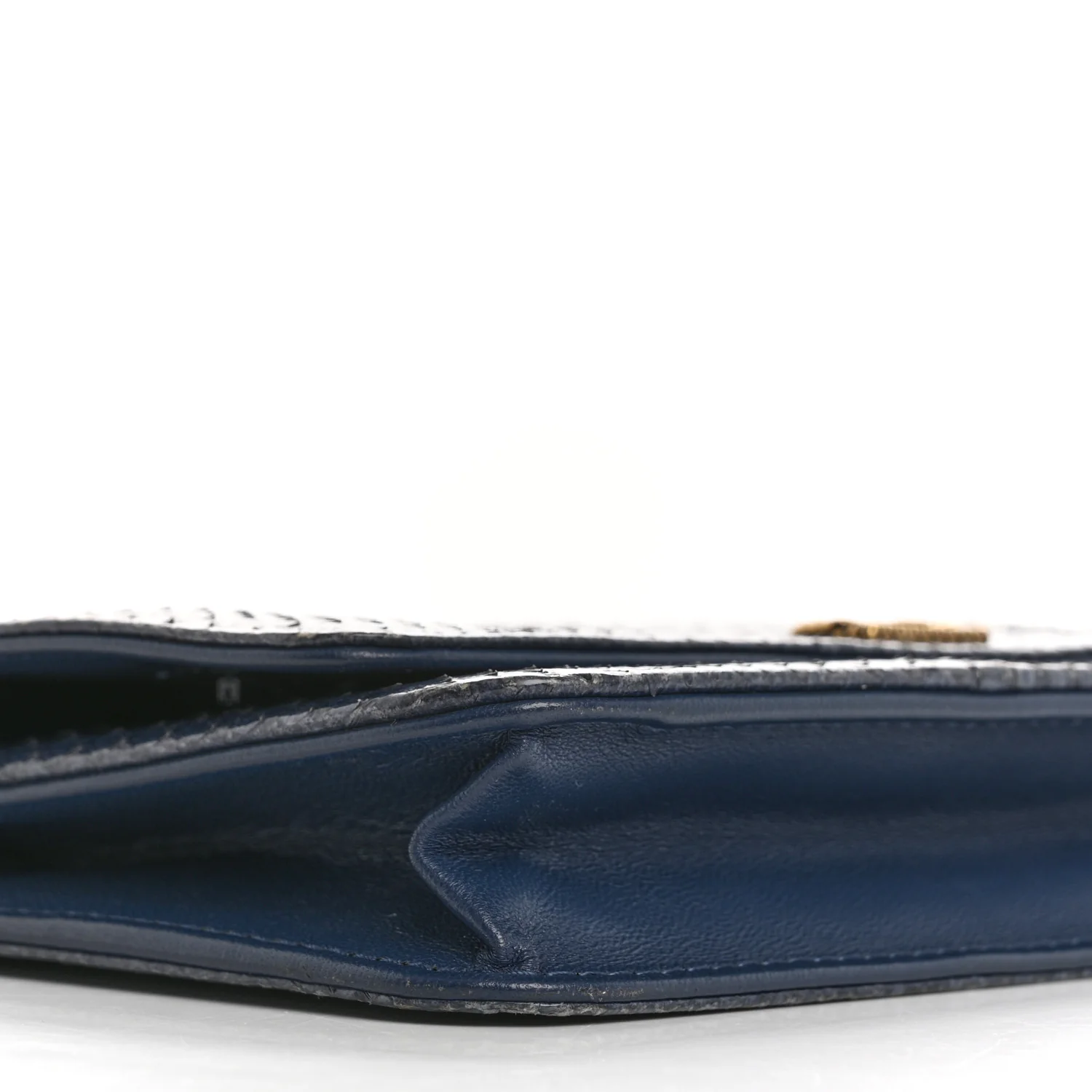 Snakeskin Wallet On Chain WOC Blue