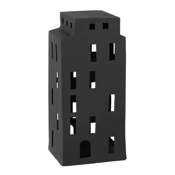 Christmas Chic lyslykt 22,5 cm svart