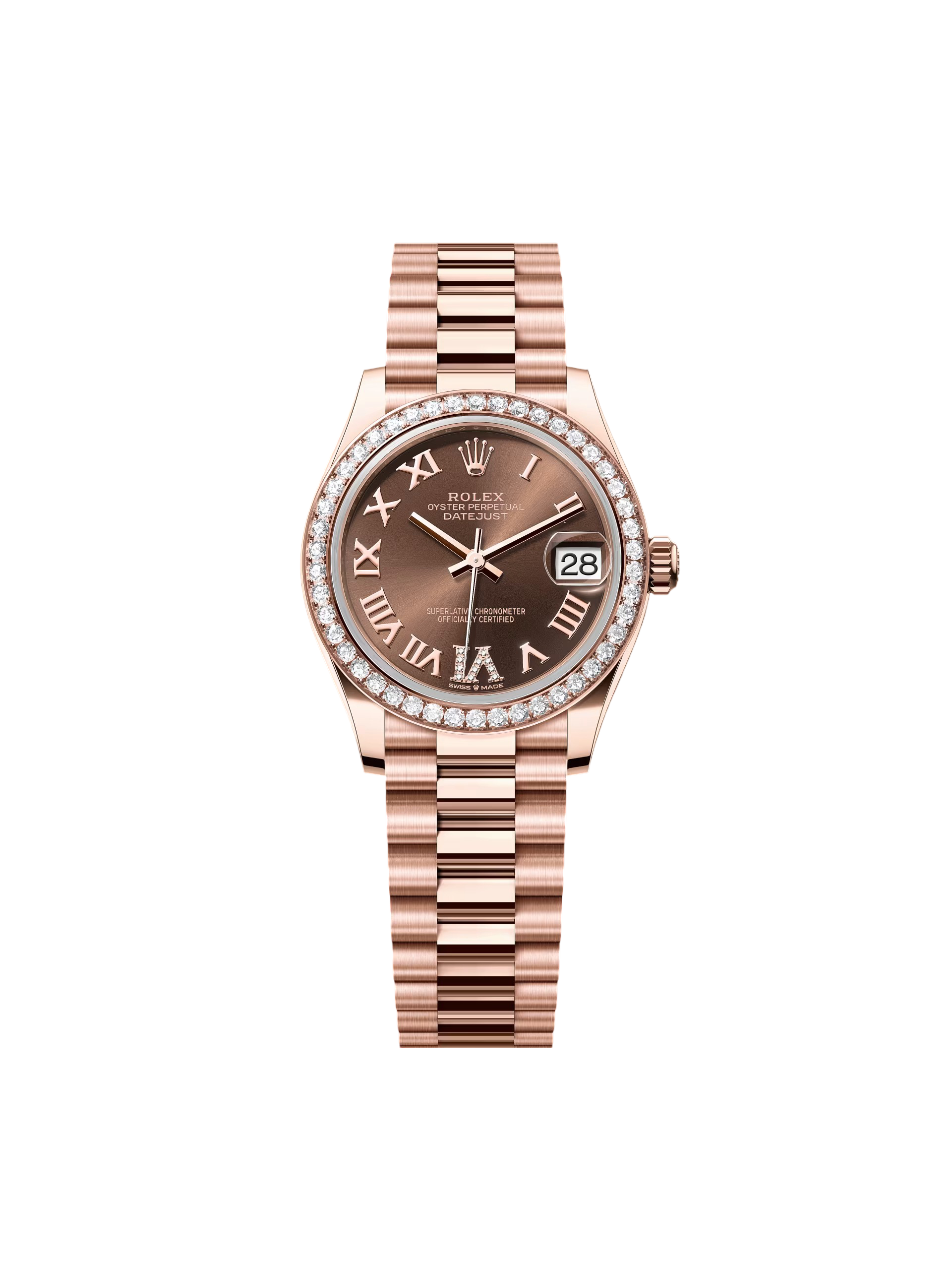 【Super Clone】RLX Datejust m278285RBR-0016 Chocolate 31mm Dial