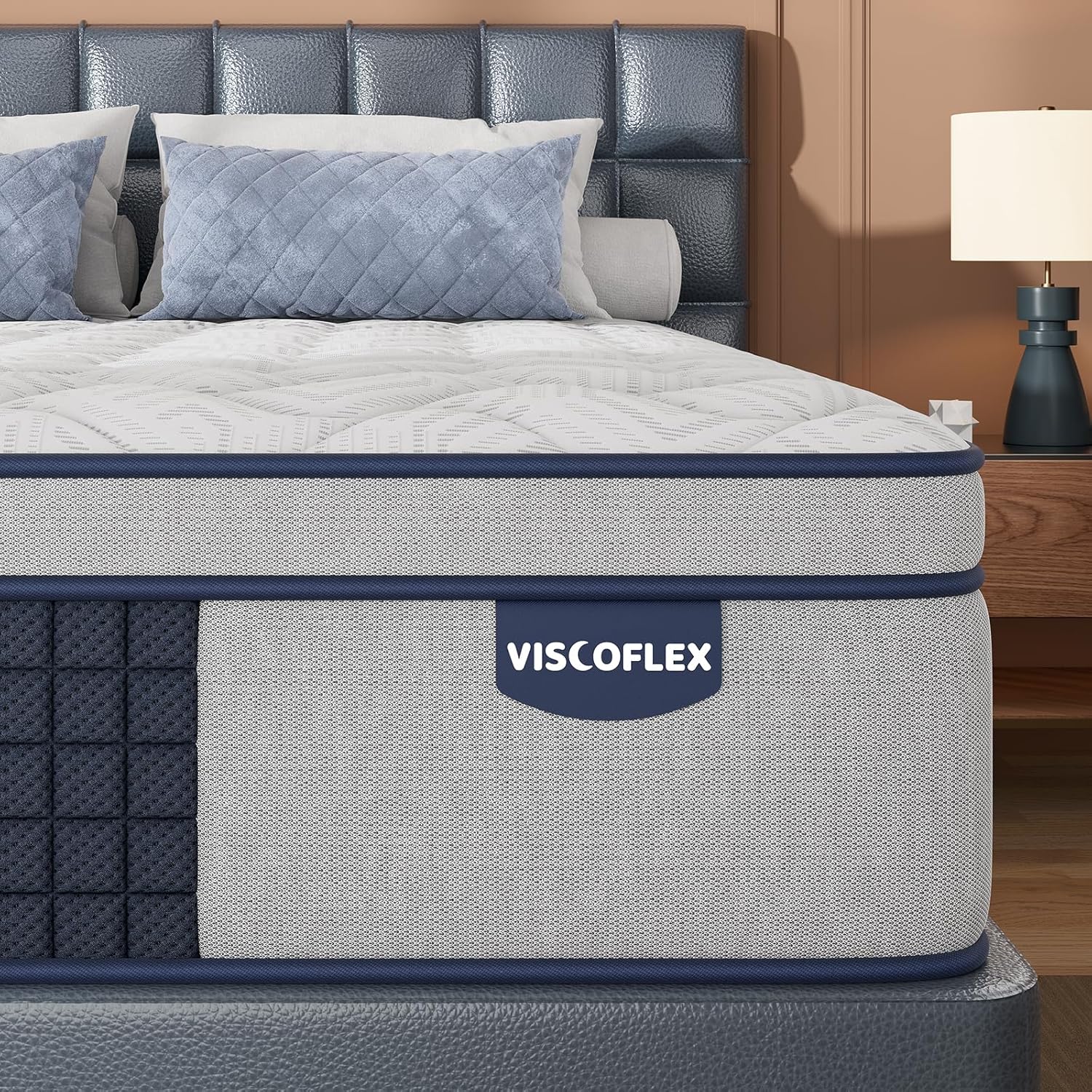 Extra Firm King Size Mattress 12 Inch, Deep Sleep Hybrid Mattress for Lumbar Support & Back Side Sleepers, Pain Relief Mattresses in a Box with Pocket Springs & Cooling Gel - 365-Night Trial