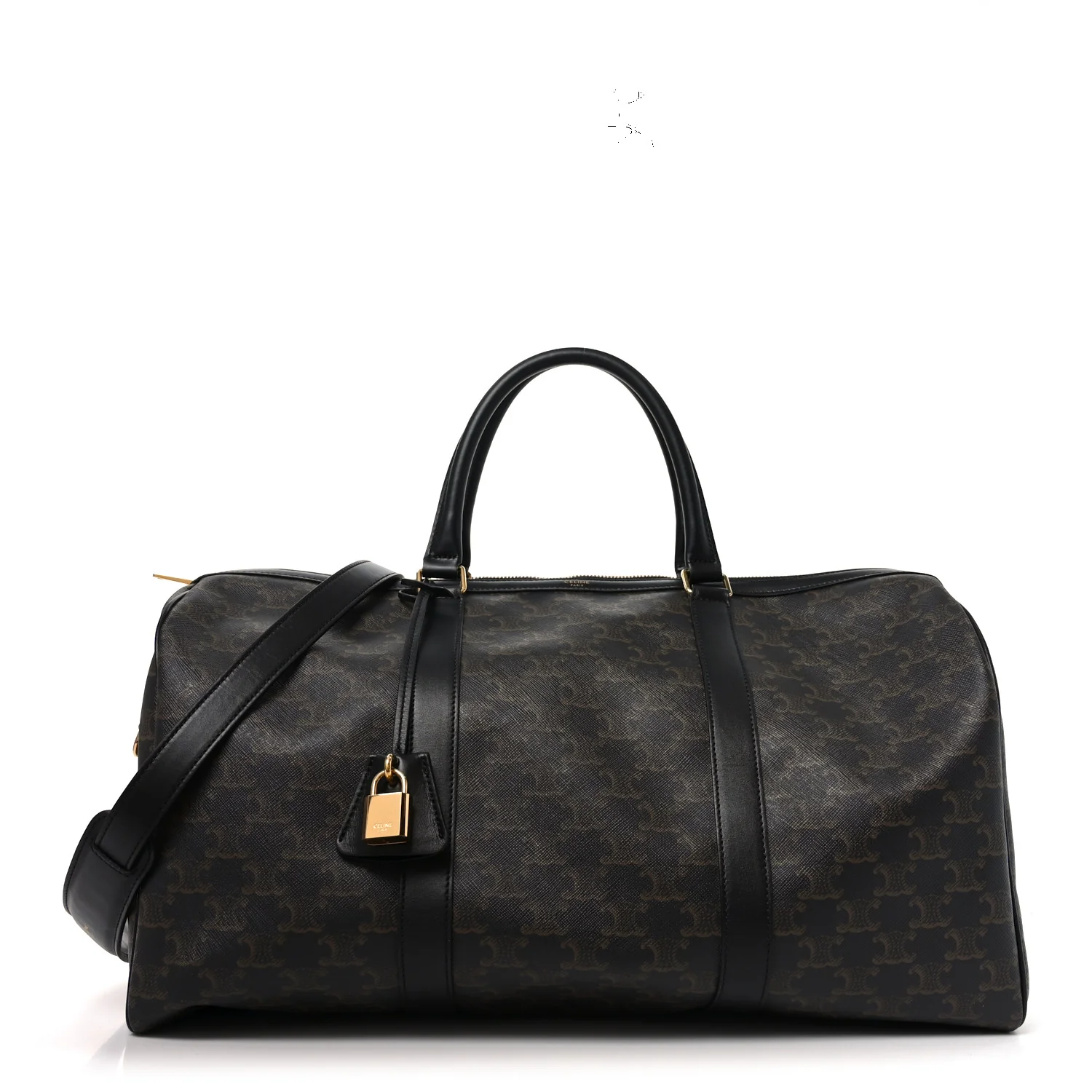 Triomphe Canvas Medium Voyage Duffle Black