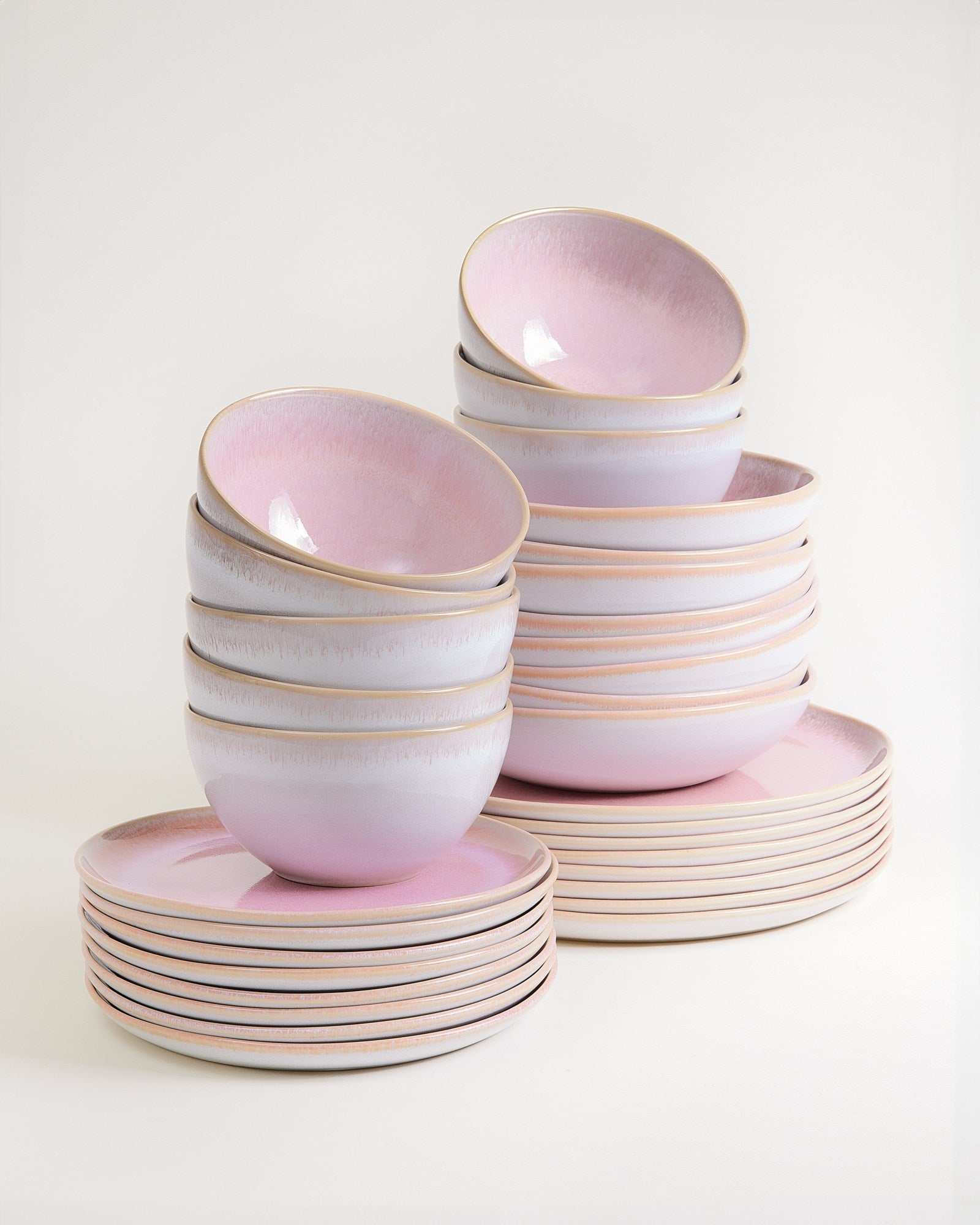MELIDES - TABLEWARE SET ROSÉ 32 PIECES