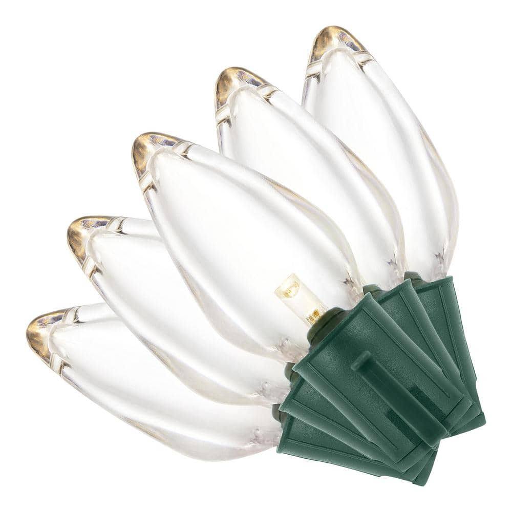 Home Accents Holiday 50 ft 50-Light LED C9 Warm White Super Bright String Light