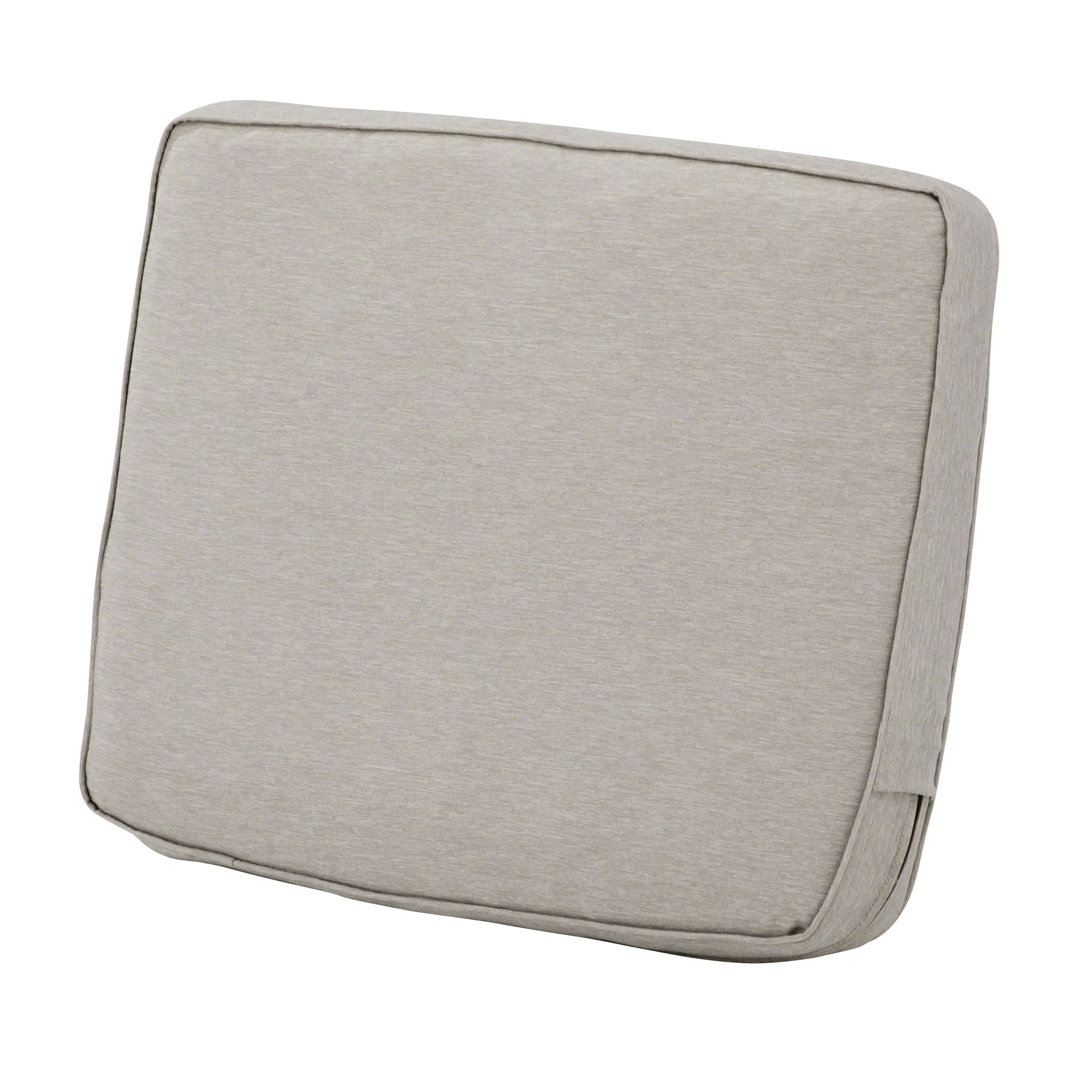 Classic Accessories Montlake FadeSafe Patio Lounge Back Cushion, Heather Grey - 21 x 20 x 4 in.