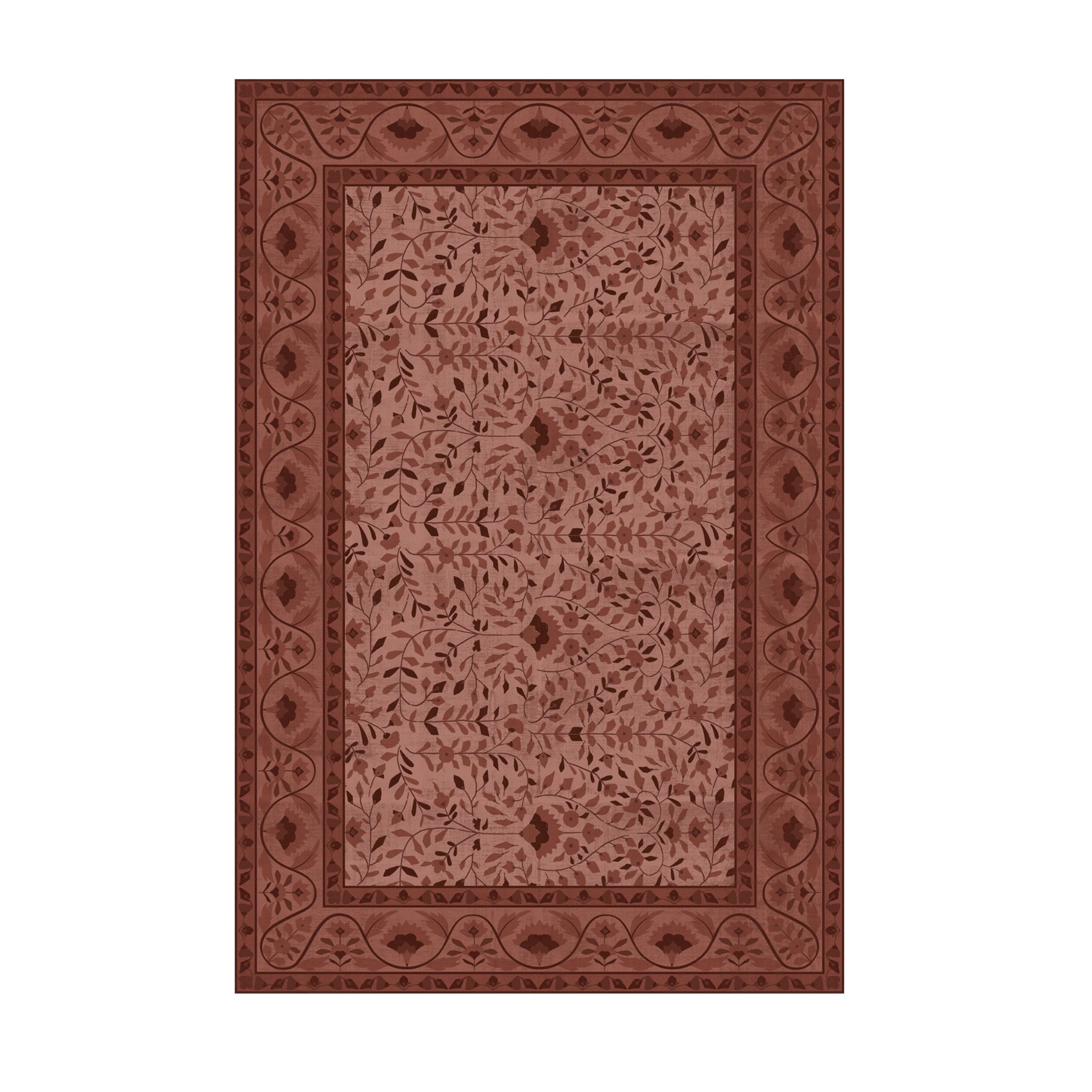 Roselle Silky Soft Washable Doormat Sangria 60x90cm