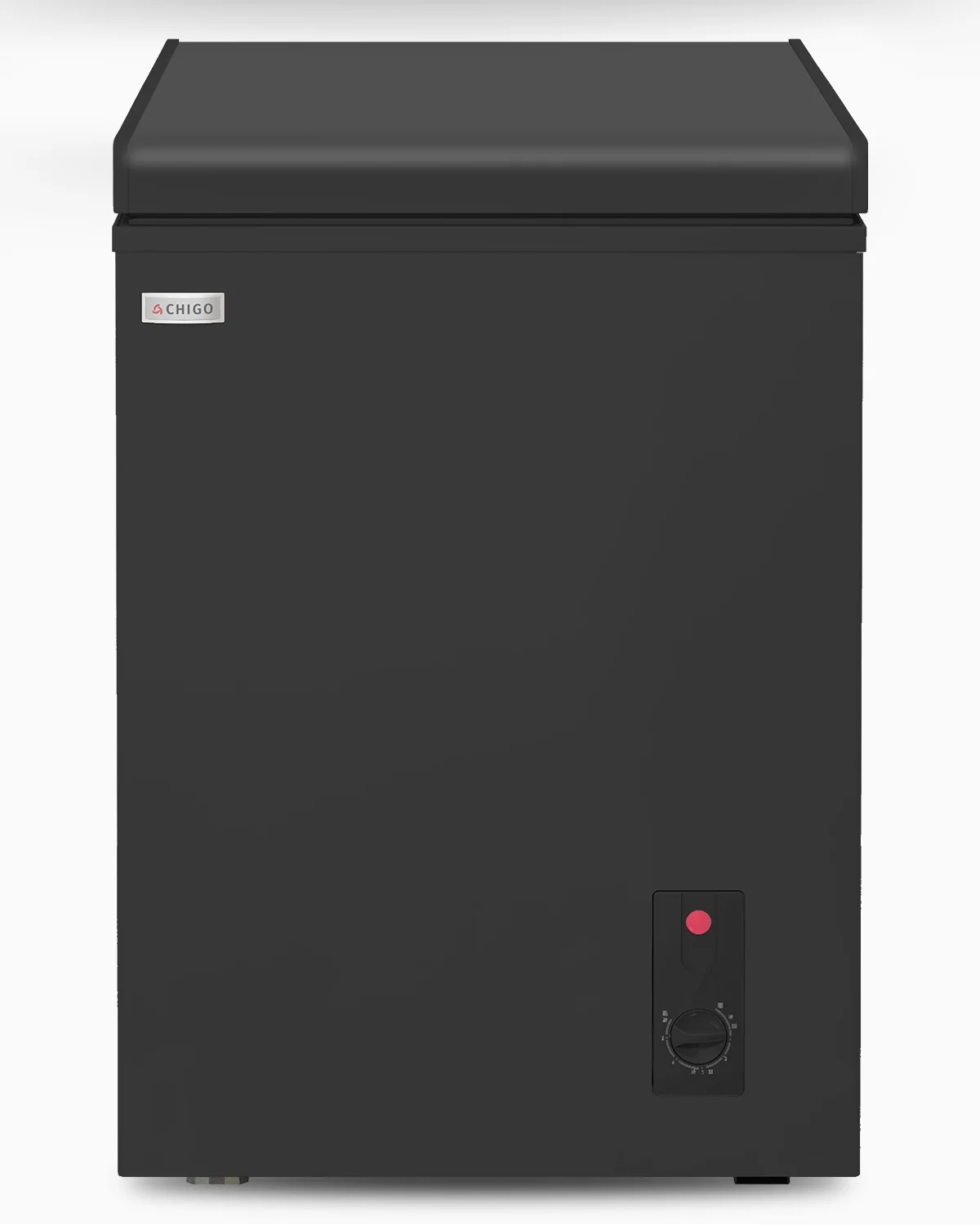 TABU Chest Freezer, 3.5 cu ft Deep Freezer, Garage Ready, Adjustable Temperature, Black