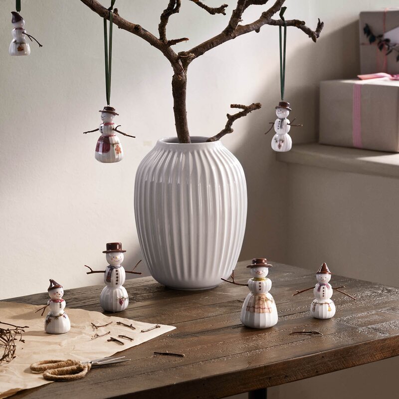 Hammershøi Christmas snøkone 11 cm hvit m/ dekor