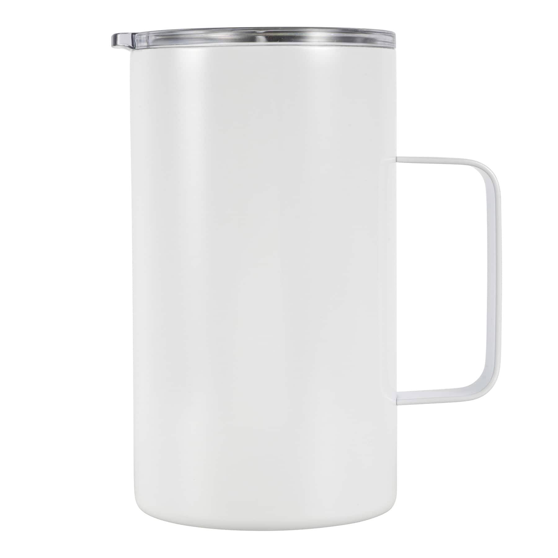 Celebrate It 15 Ounce White Stainless Steel Coffee Mug - Each