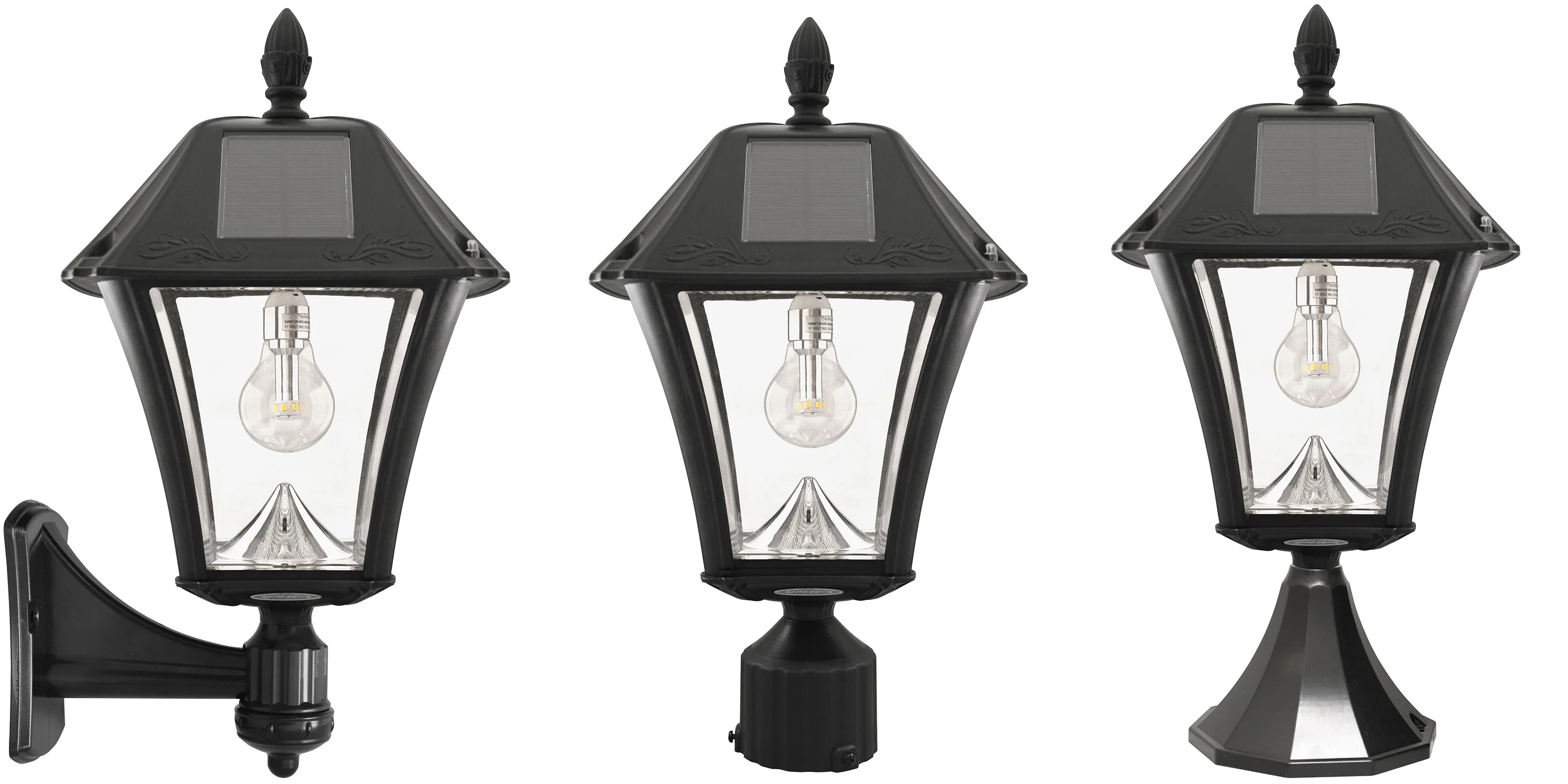 Baytown II Solar Light in Bright White- Wall/Pier/ 3 Inch Fitter Mounts Black Finish(Plastic/Other) - Image 10