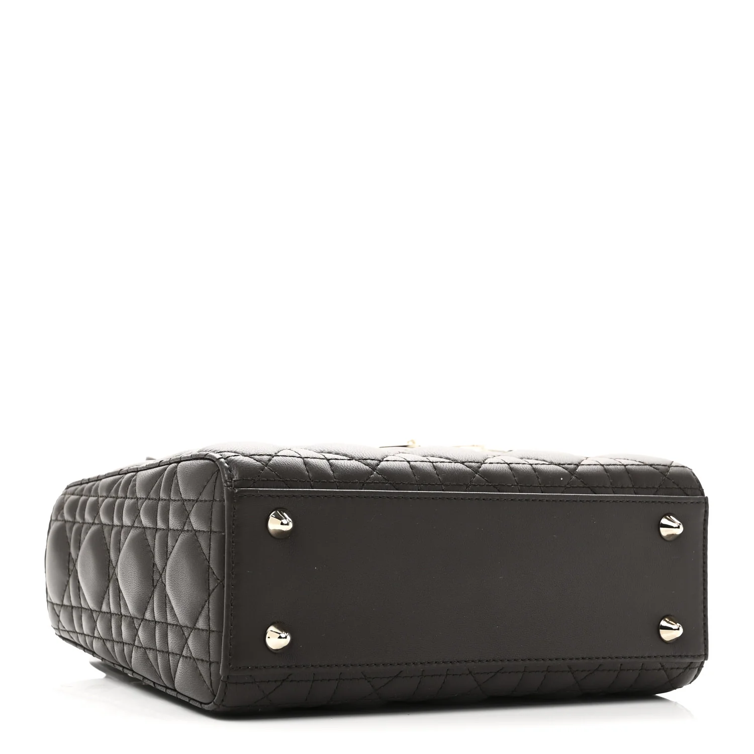 Lambskin Cannage Small My ABCDior Lady Dior Dark Brown