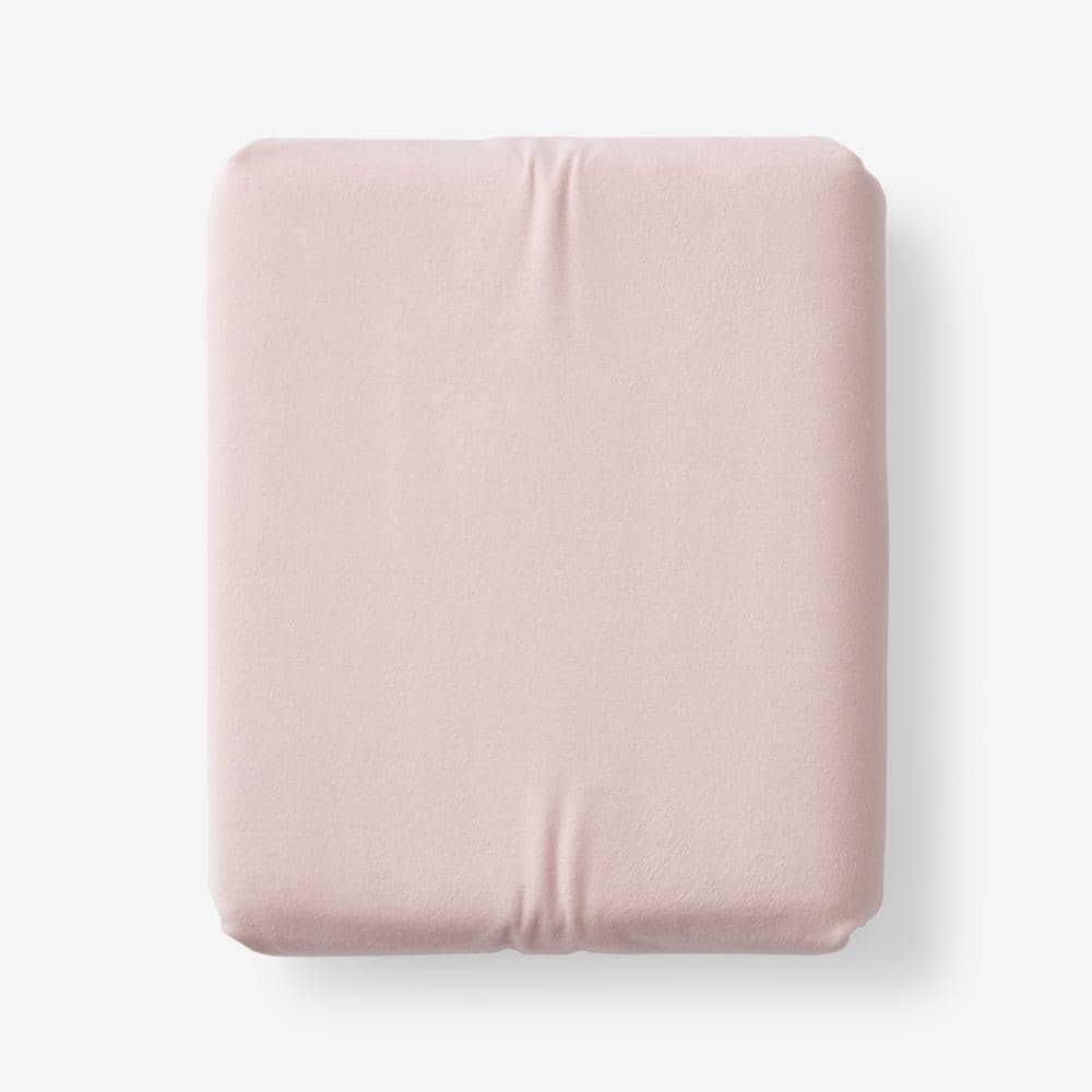 The Company Store Legacy Velvet Flannel Dusty Rose Solid Deep Pocket Queen Fitted Sheet