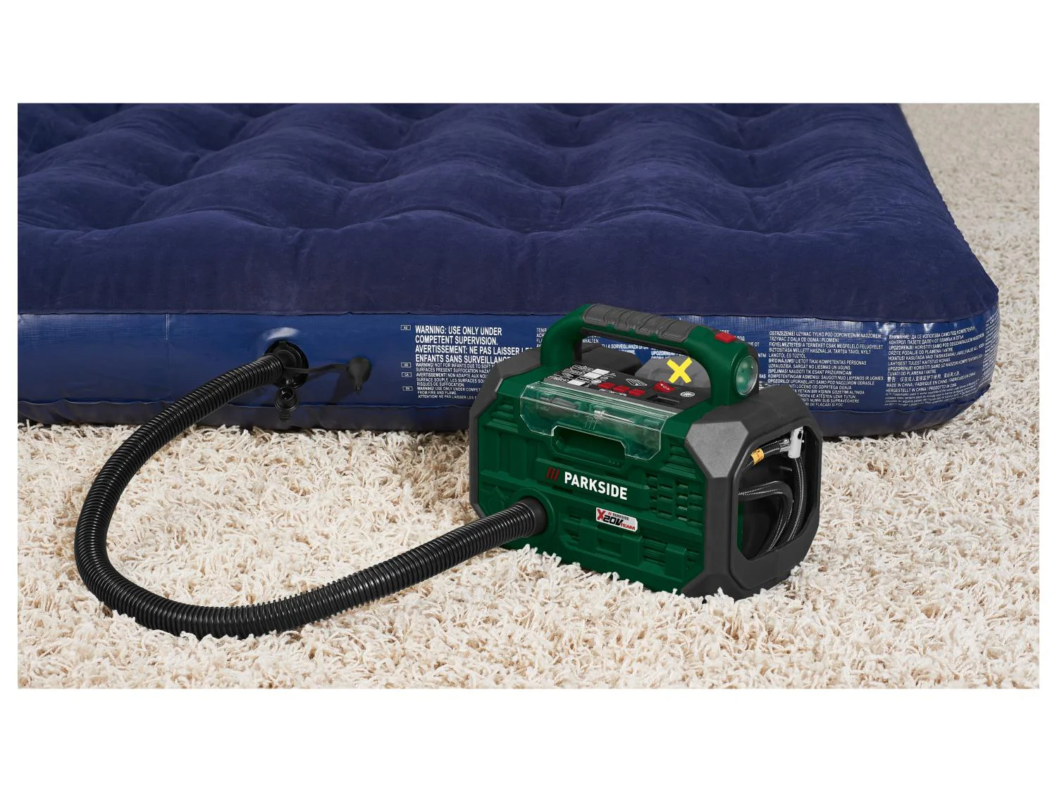 PARKSIDE Compresseur et pompe  air sans fil PKA 20-Li C3, 10,3 bar, 20 V