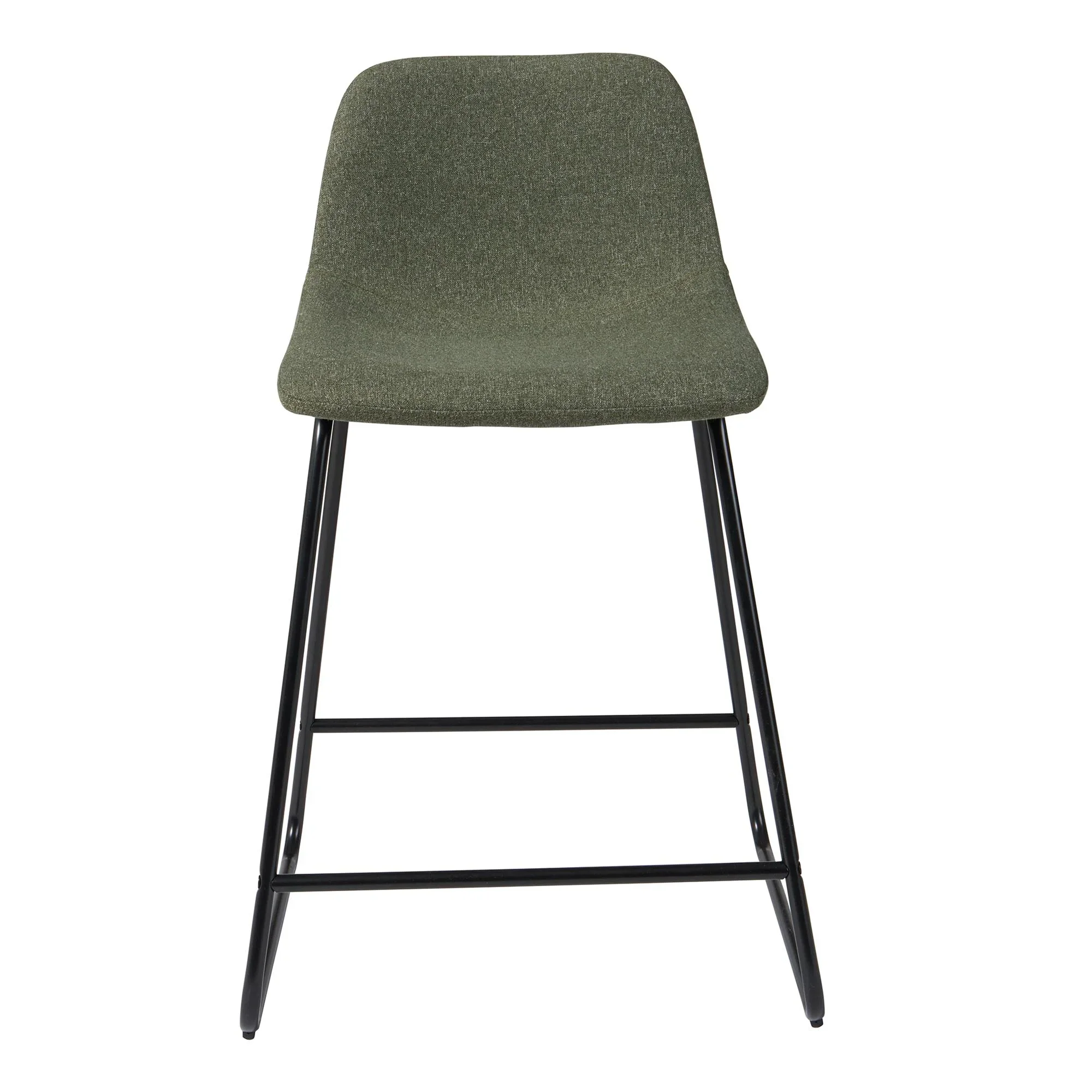 Better Homes & Gardens Scoop Counter Stool, Camel Faux Leather