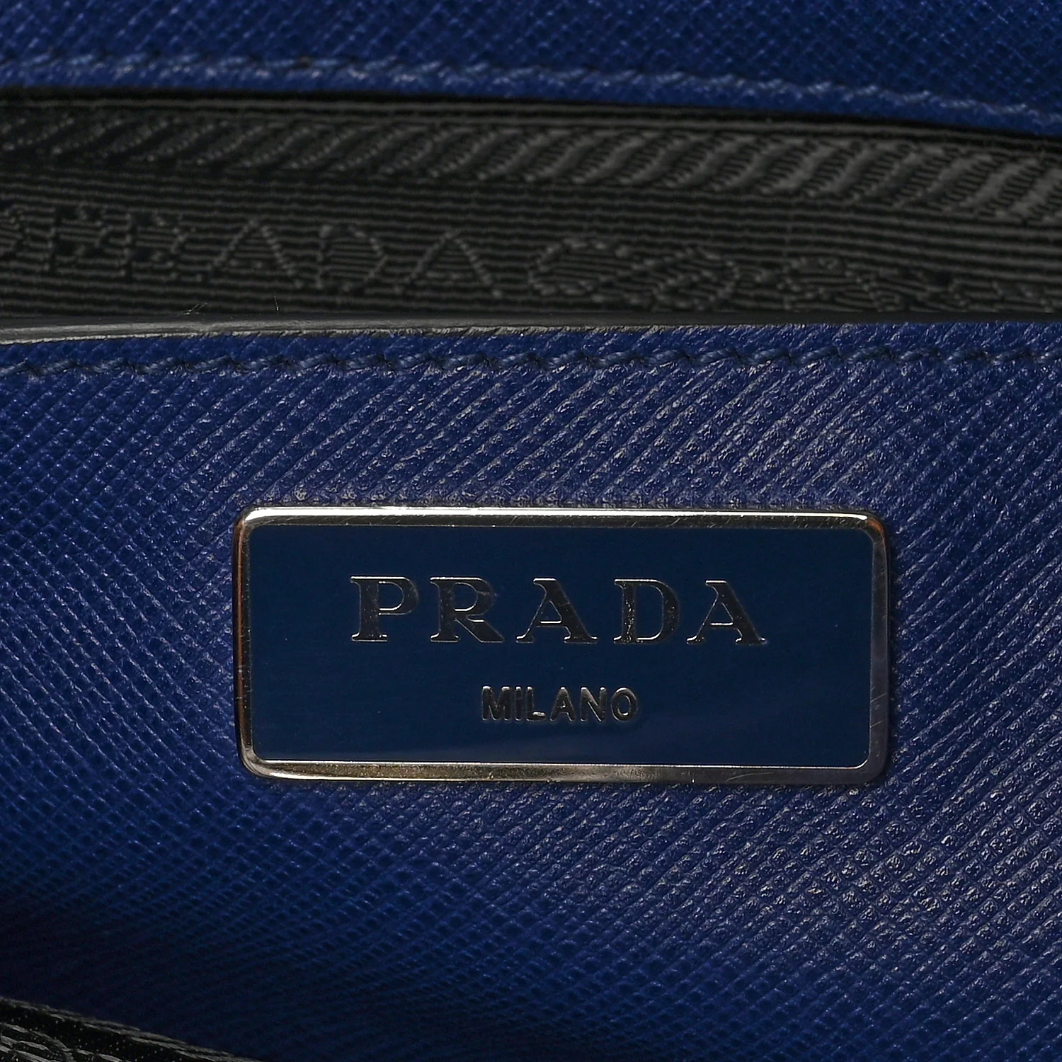 Saffiano Cuir Medium Double Handle Tote Bluette