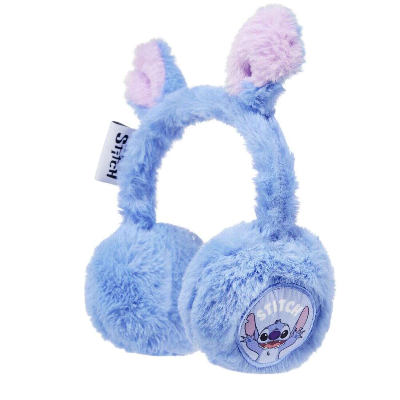 Cache oreilles Stitch bleu et rose 30x30cm