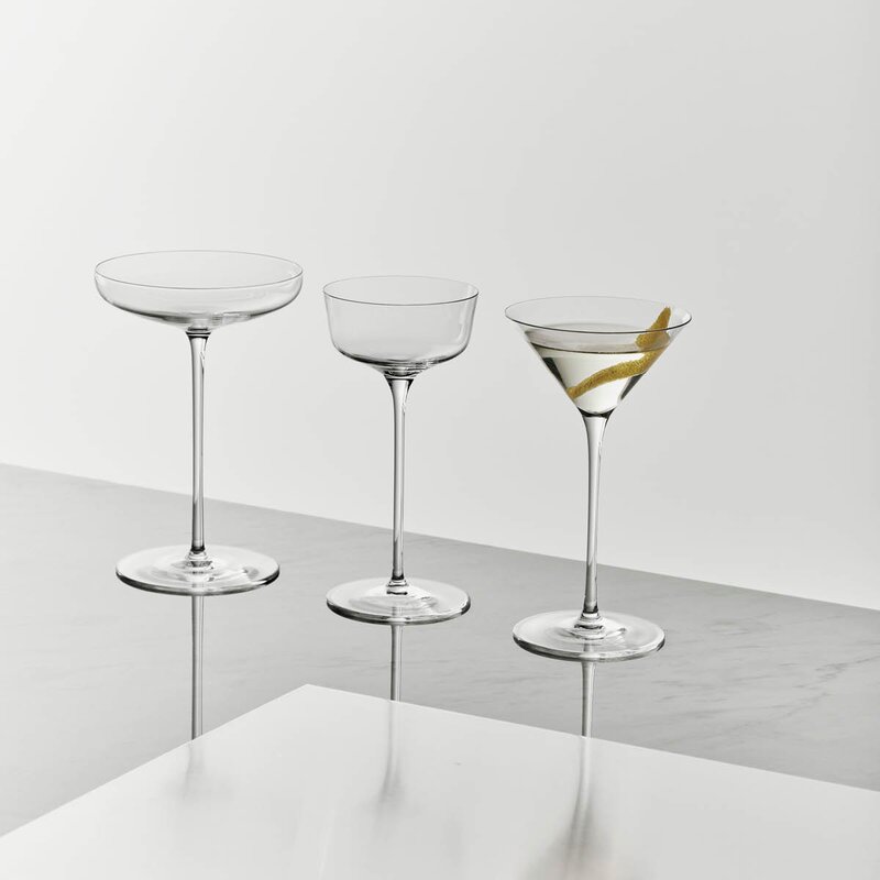 Orrefors x Björn Frantzén Nick & Nora glass 14 cl 2 stk