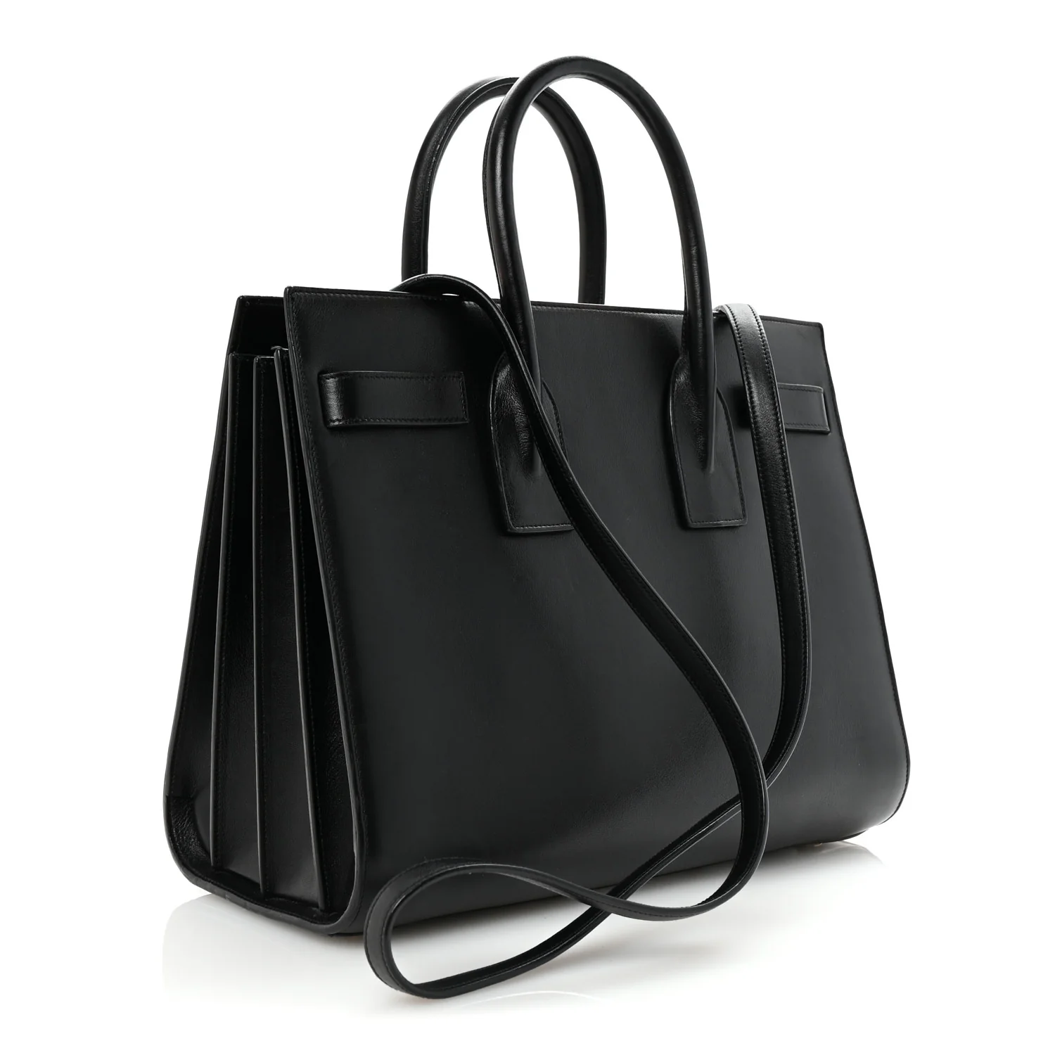 Calfskin Small Sac De Jour Black