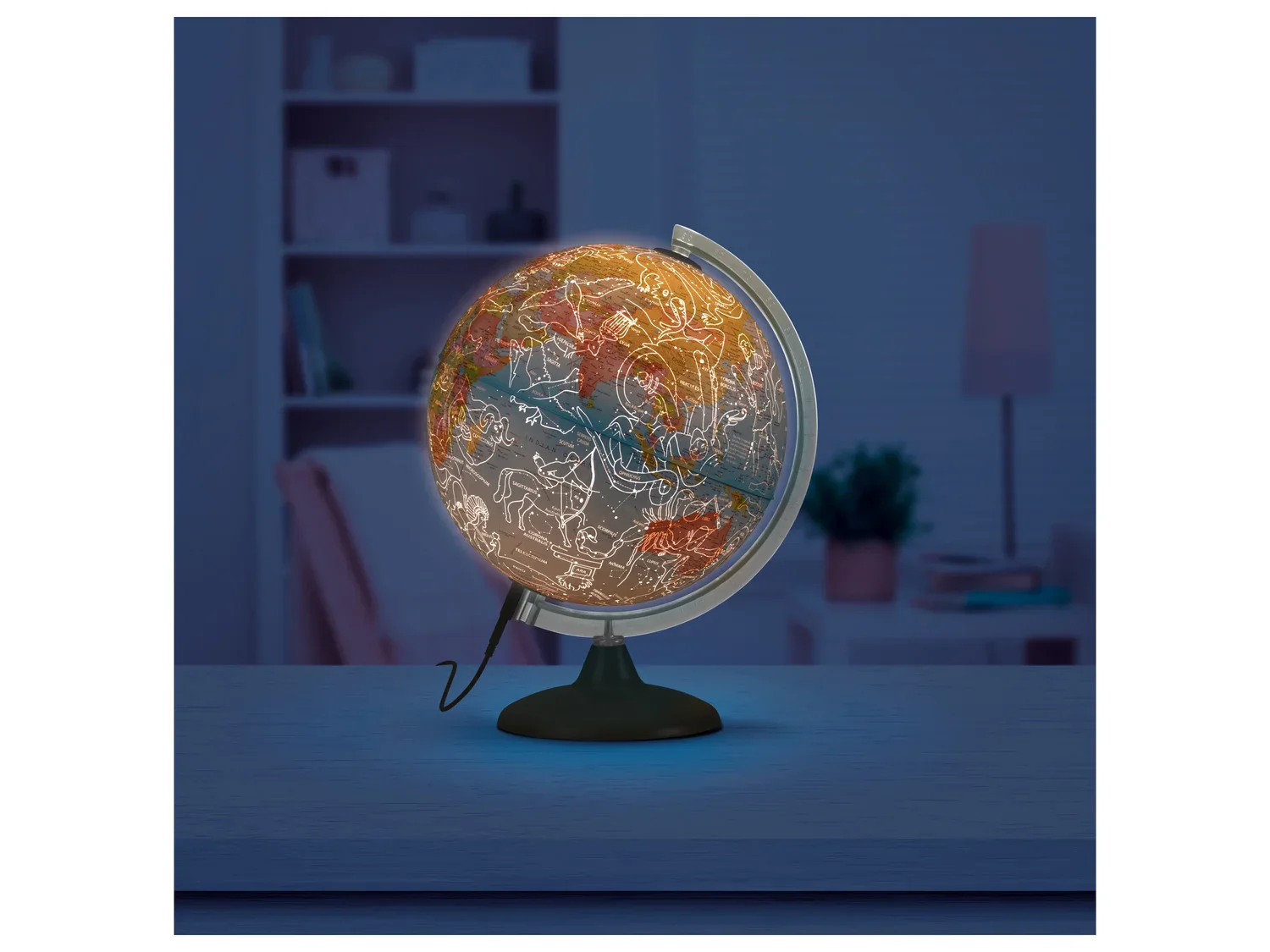LIVARNO home Globe jour et nuit,  25 cm