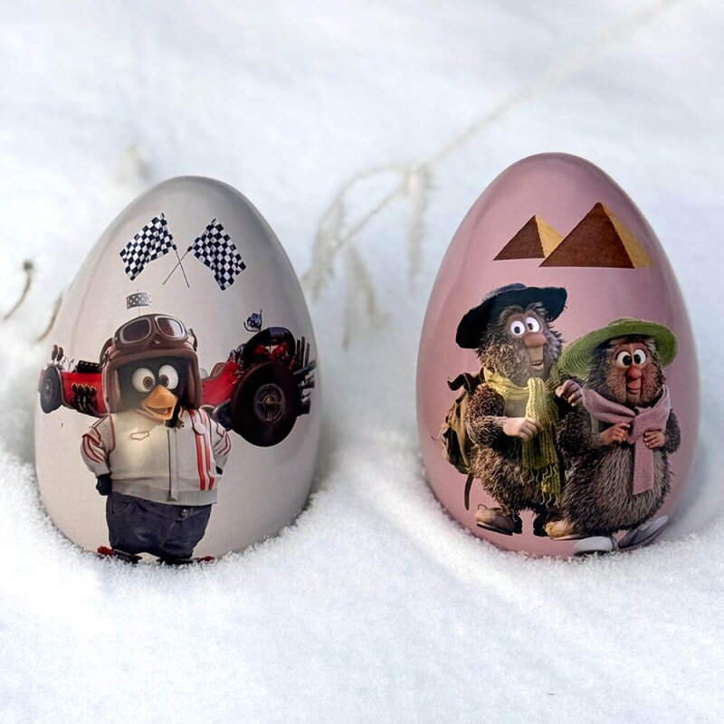Påskeegg 15 cm Ludvig og Lisa