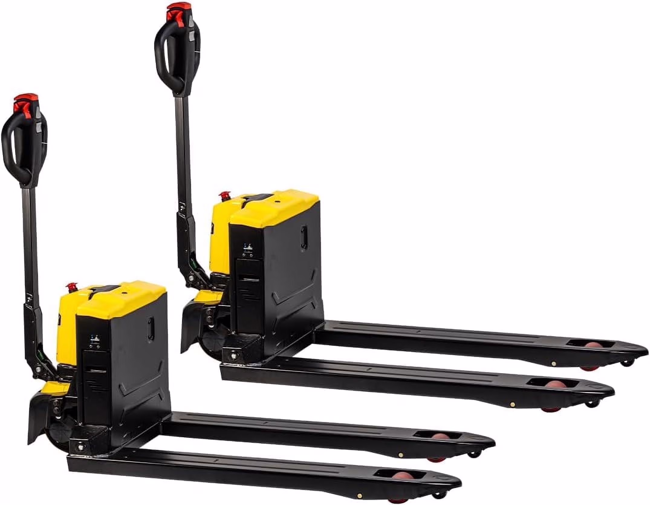 Stark USA Full Electric Pallet Jack Truck, 3300LB Capacity Motorized Pallet Lift Trucks, 48 x 27 Fork Size, Powered Lithium Battery Truck For Indoor Storage & Material Handling, Set Of 2