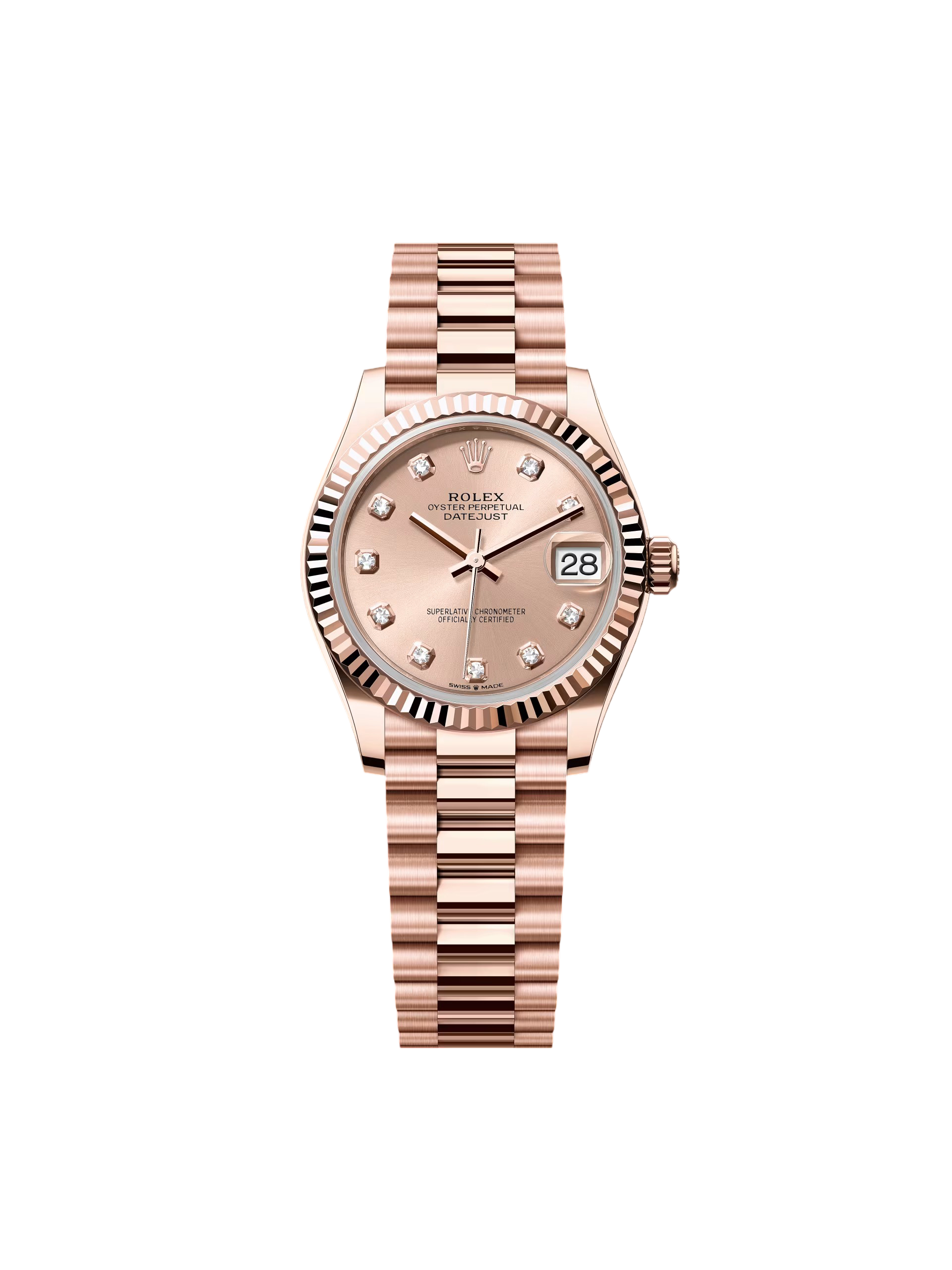 【Super Clone】RLX Datejust m278275-0031 Rosé Dial 31mm