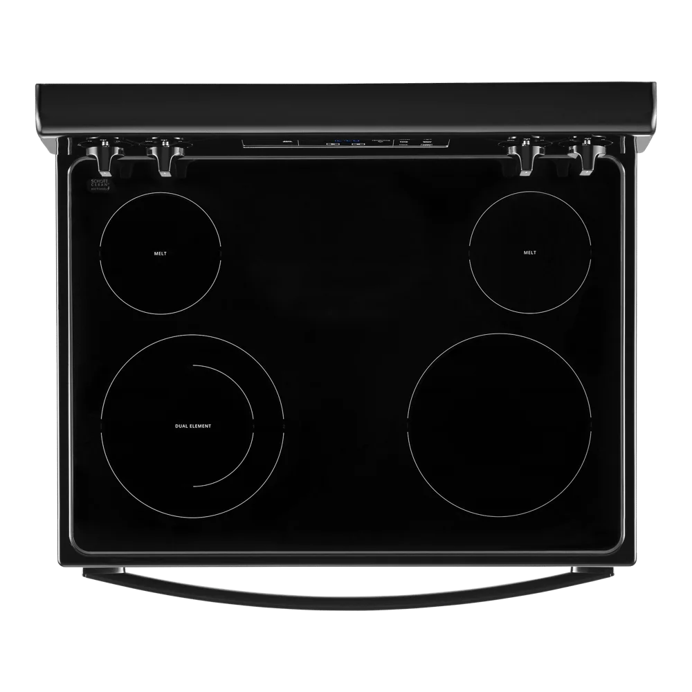 Whirlpool 30 In. 5.3 Cu. Ft. 4 - Burner Electric Range in Black with Storage Drawer