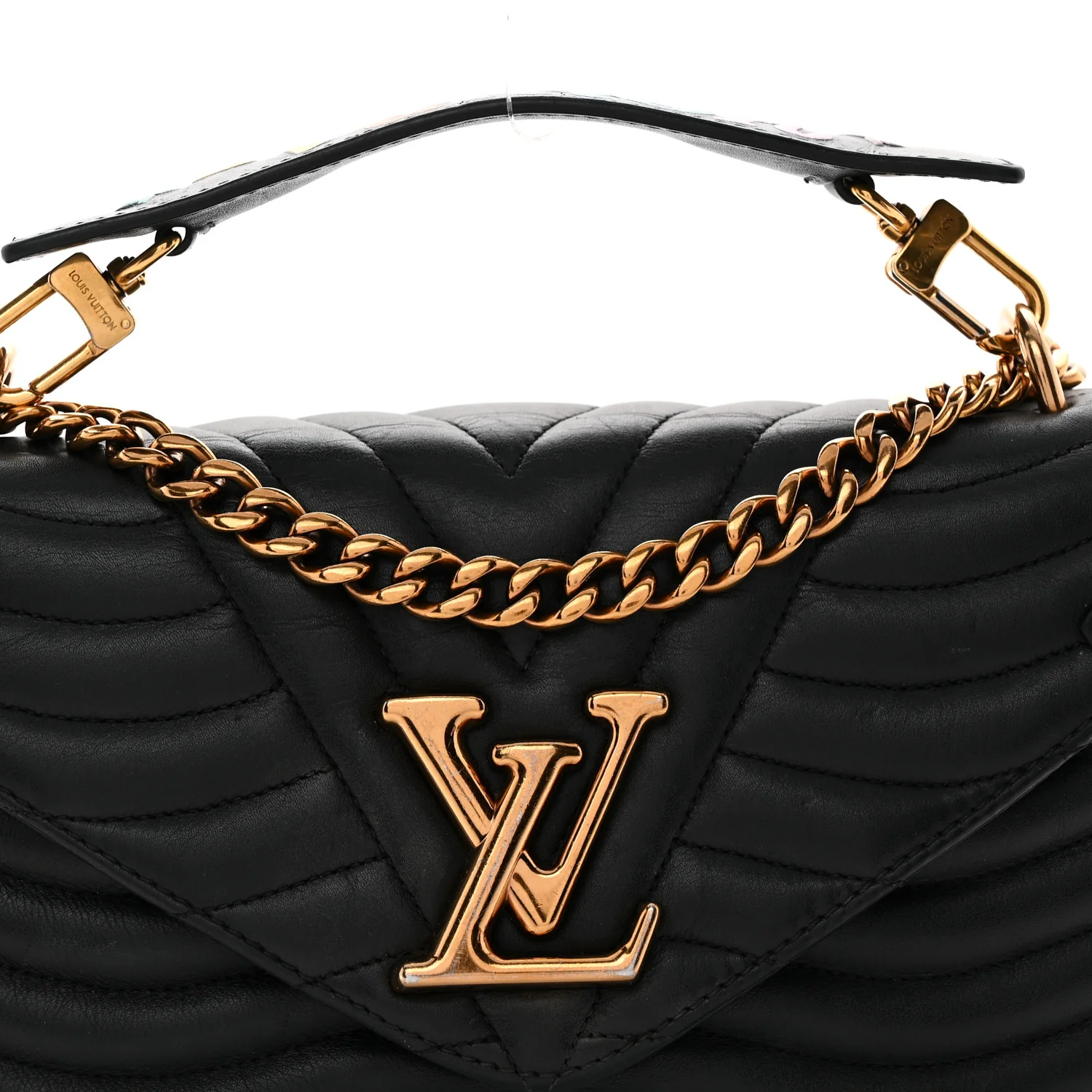 Calfskin New Wave Chain MM Black