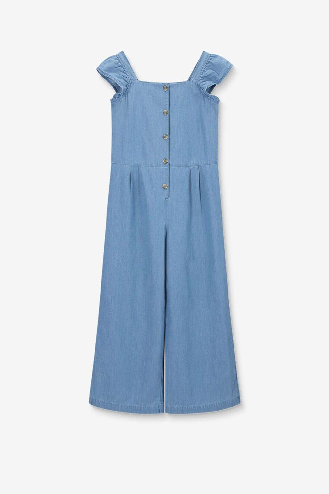 Lichtblauwe denim jumpsuit