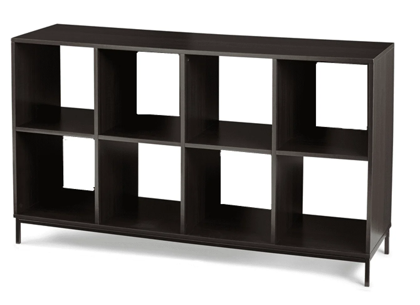 Better Homes & Gardens 8-Cube Organizer with Metal Base, Espresso