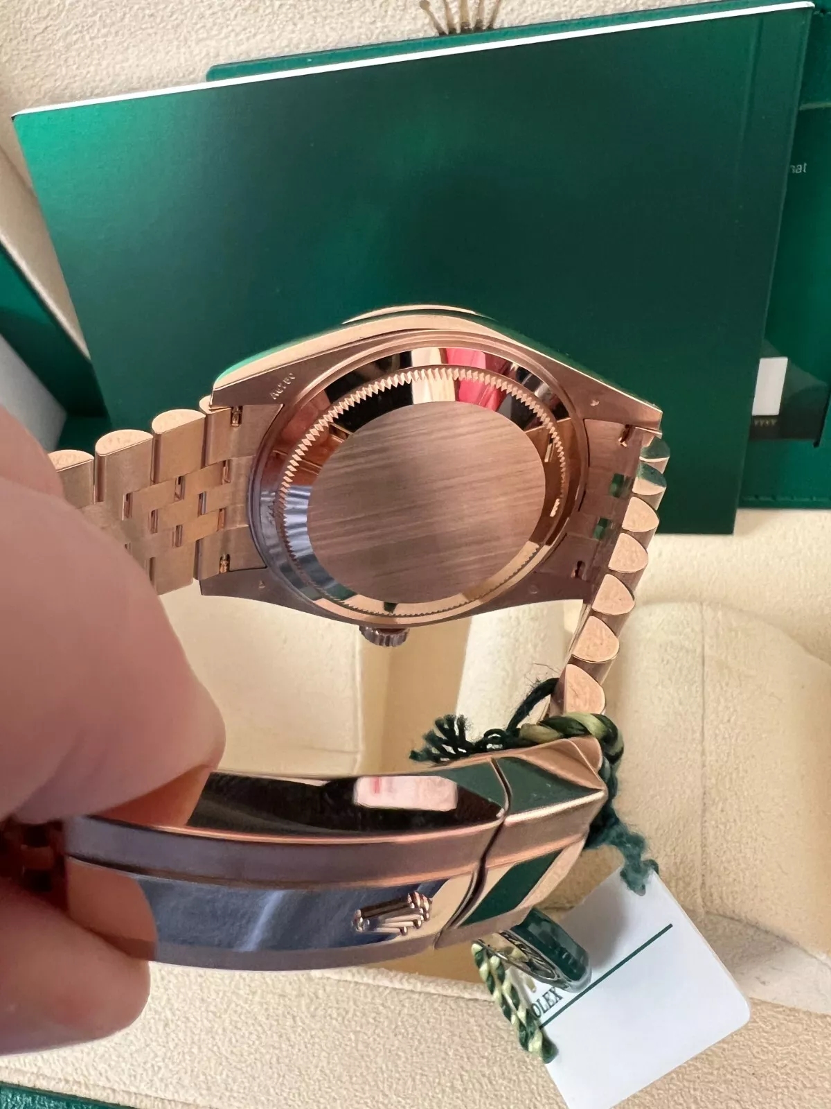 [Super Clone]RLX  Sky-Dweller 42mm Rose Gold Rhodium Dial Jubilee - 336935