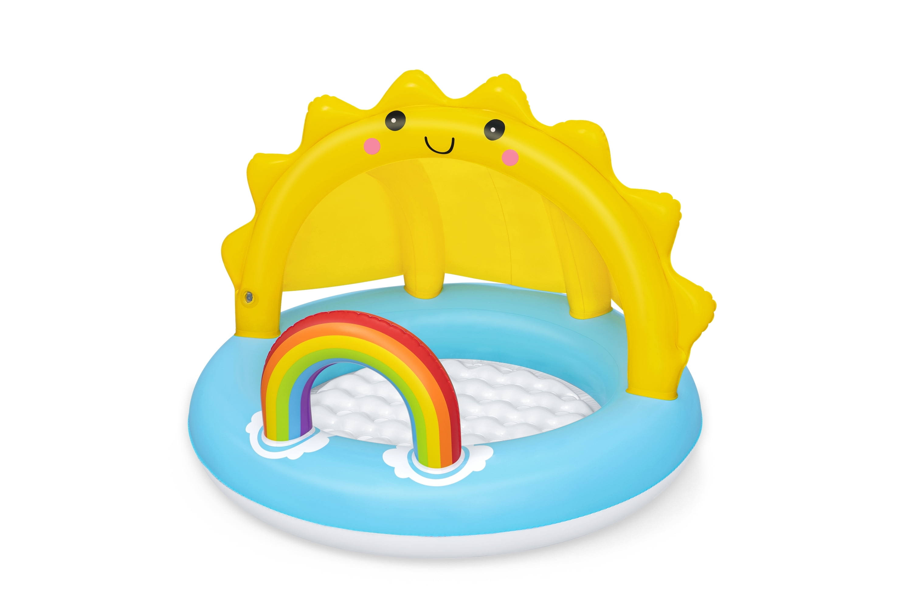 H2OGO! Play Day Sun Shaded Round Inflatable Baby Pool 39
