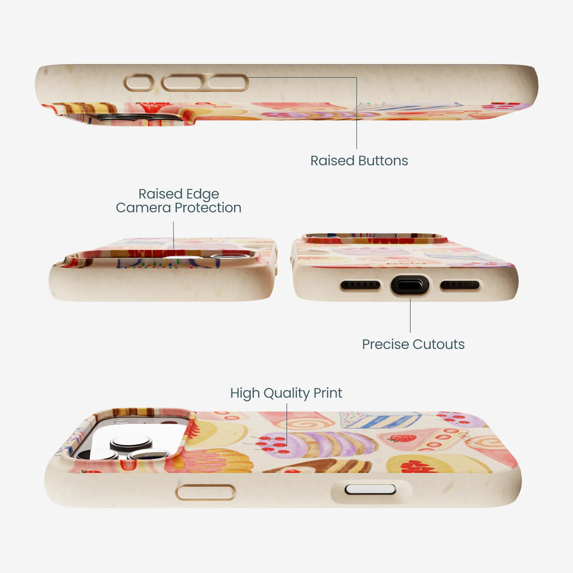 Seashell Crayon Pastries iPhone 17 Pro Max Case