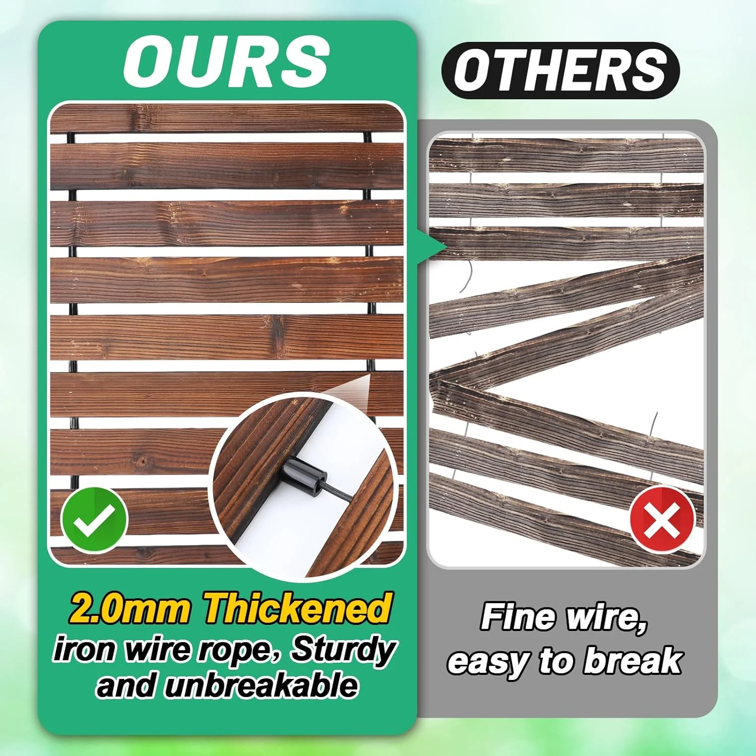 8.2 Ft Wooden Garden Pathway Weather Resistant Carbonized Pine Roll Out Decorative Walkway, Boardwalk Pathway Pavers for Outside Stepping Stones Outdoor Patio Beach Pool Backyard, Brown(Brown) - Image 4