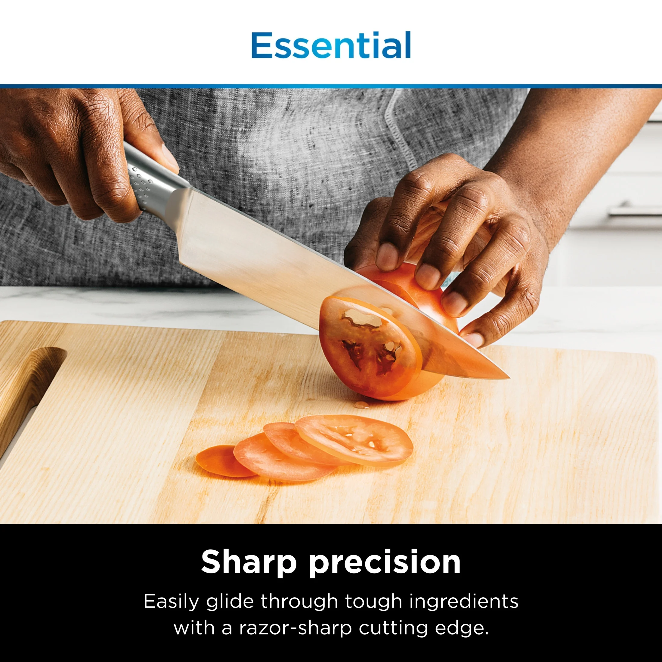 NeverDull Essential 12-Piece Stainless Steel Knife Set with Built-in Sharpener, K22012(1) - Image 5