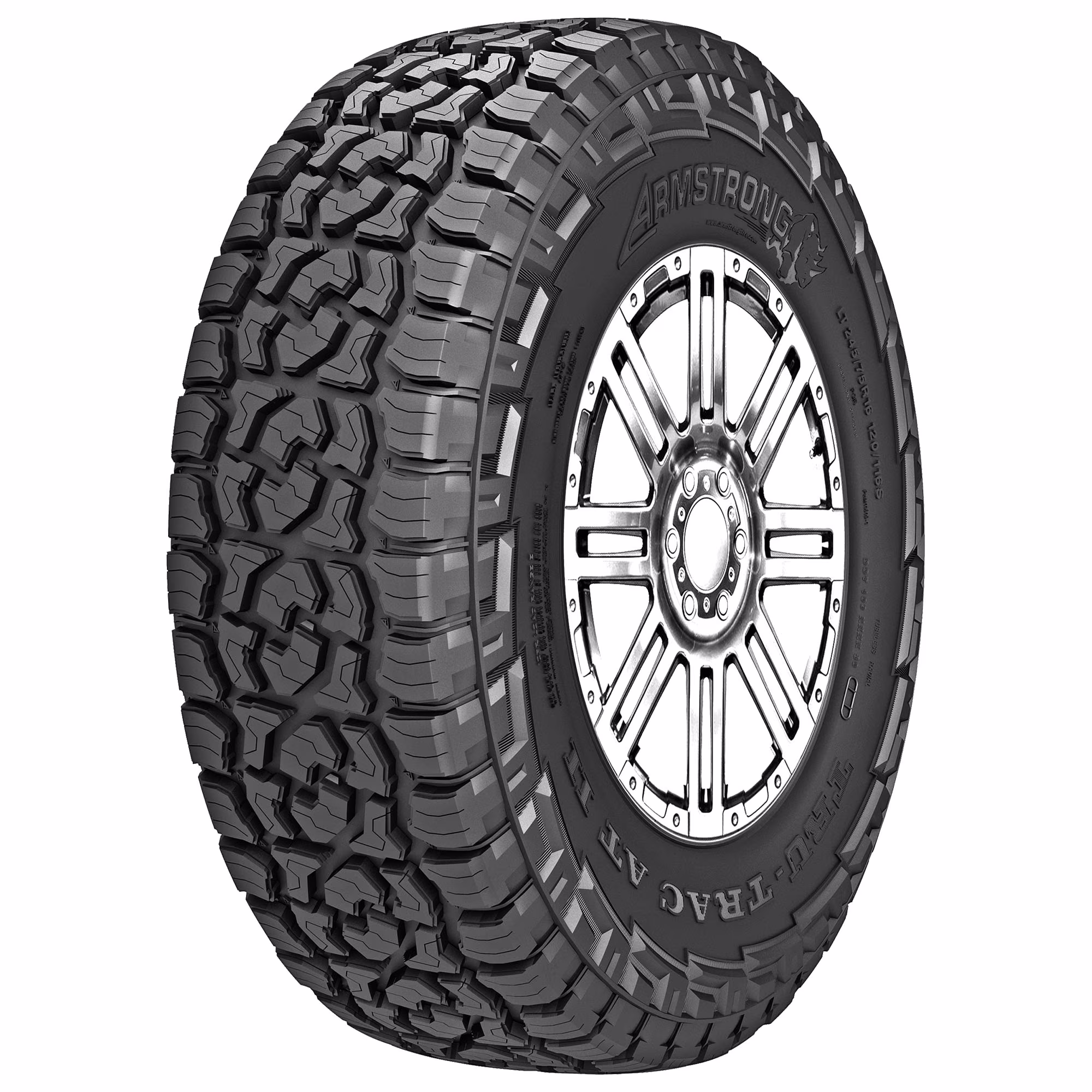 Tru Trac AT II All Terrain LT235/75R15 116/113Q E Light Truck Tire(59" x 70")